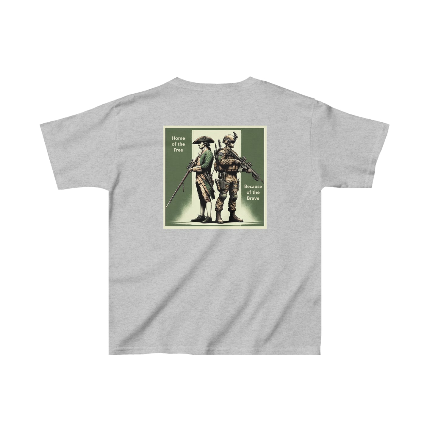 Home of the Free, Because of the Brave Kids Tee