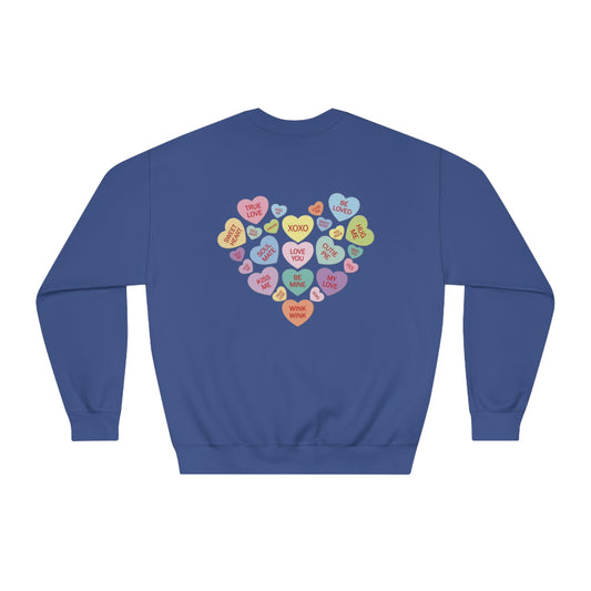 Valentine's Day Candy Heart Sweatshirt