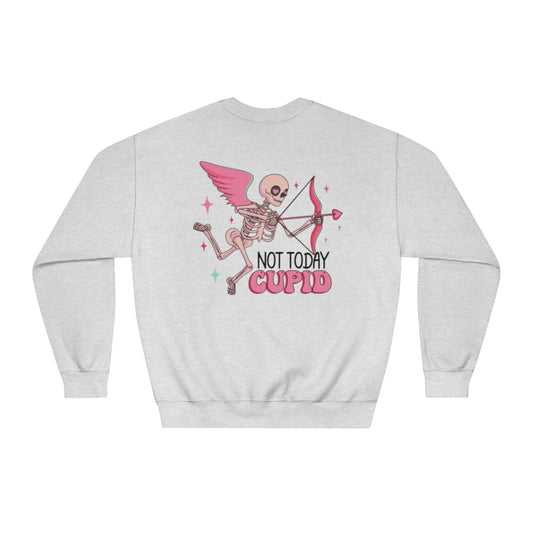 Valentine's Day Not Today Cupid Sweatshirt
