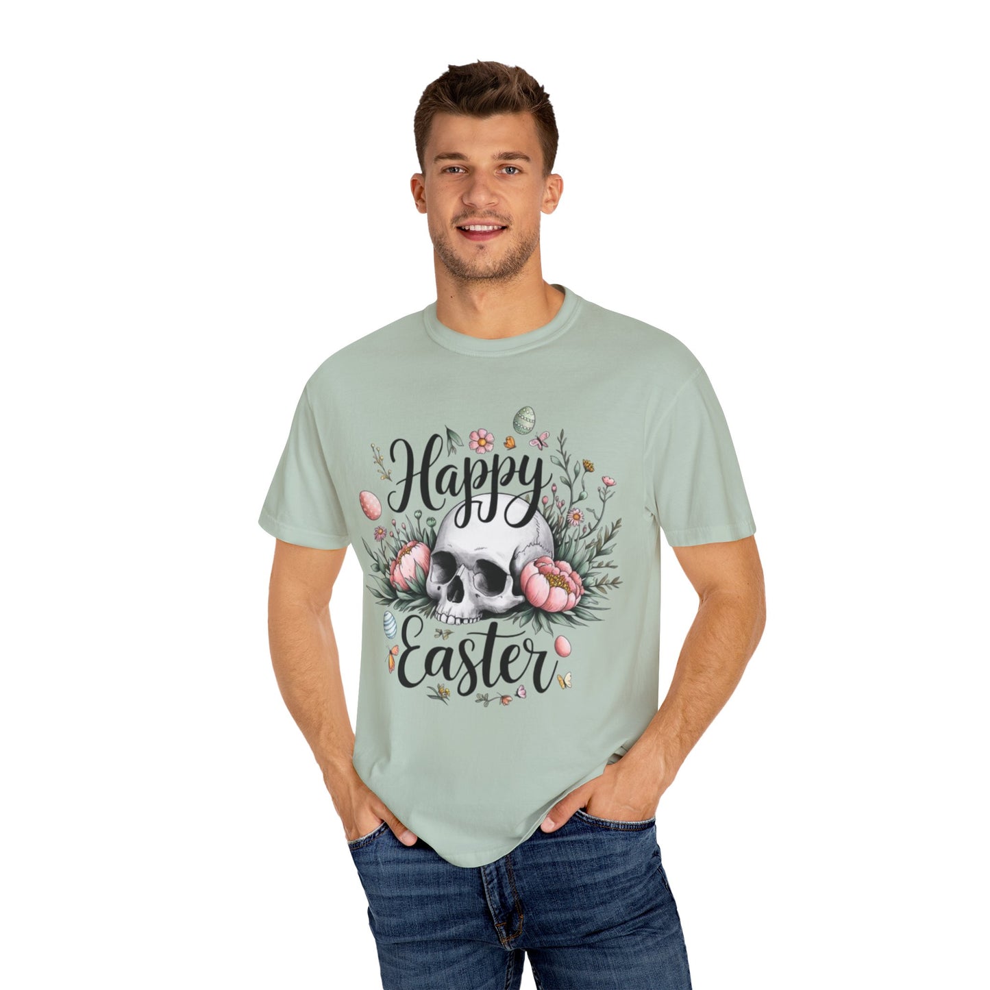 Easter Floral Skull Tee