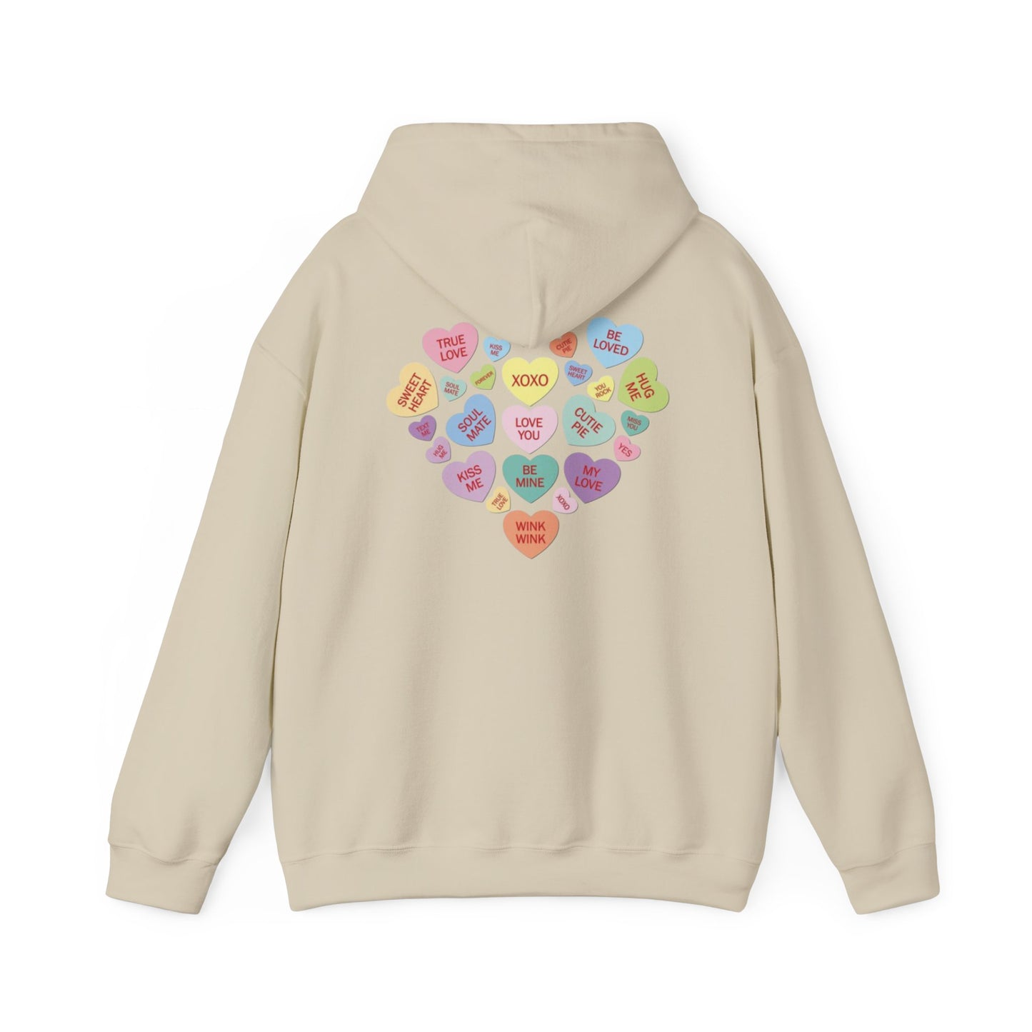 Valentine's Day Candy Heart- Hooded Sweatshirt!