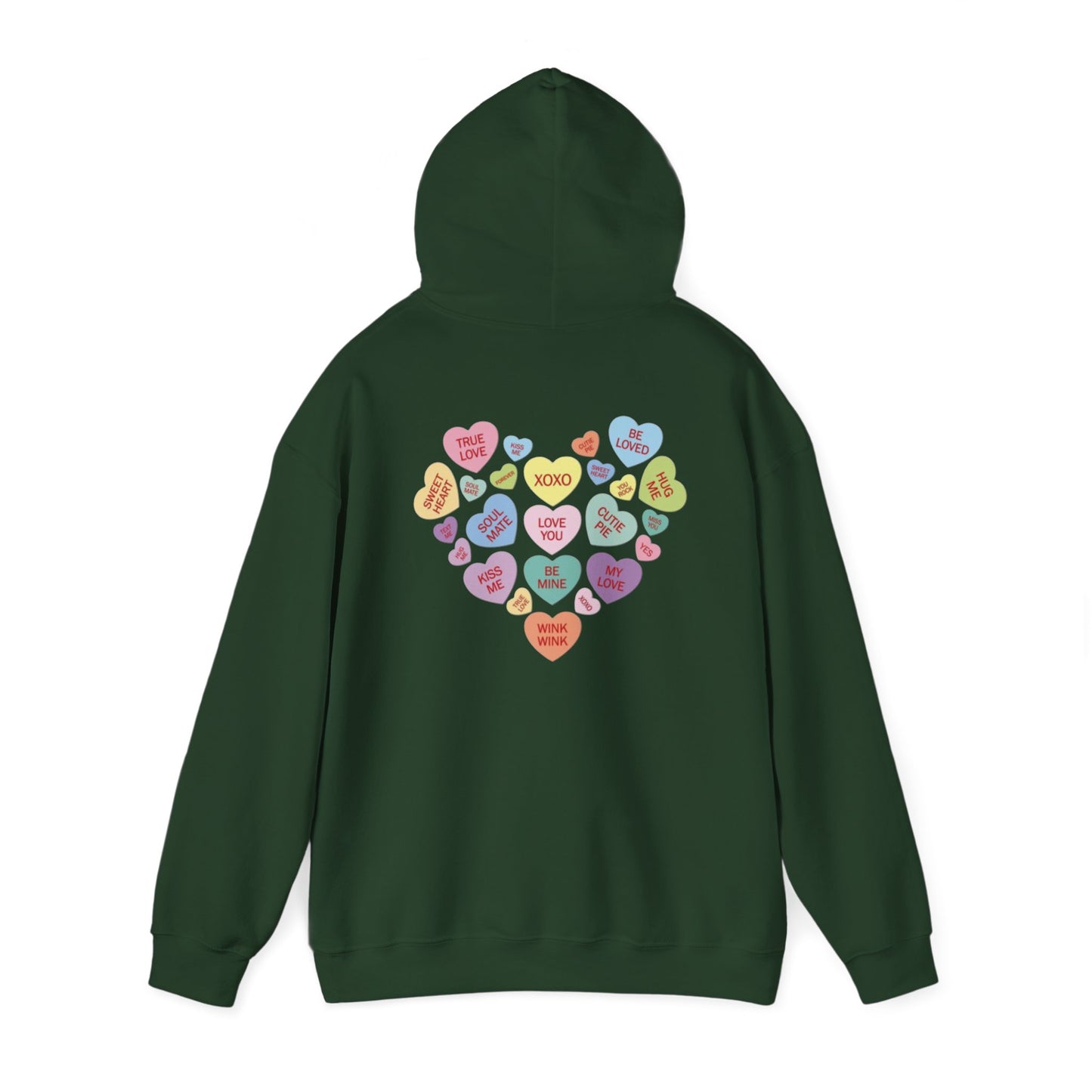 Valentine's Day Candy Heart- Hooded Sweatshirt!