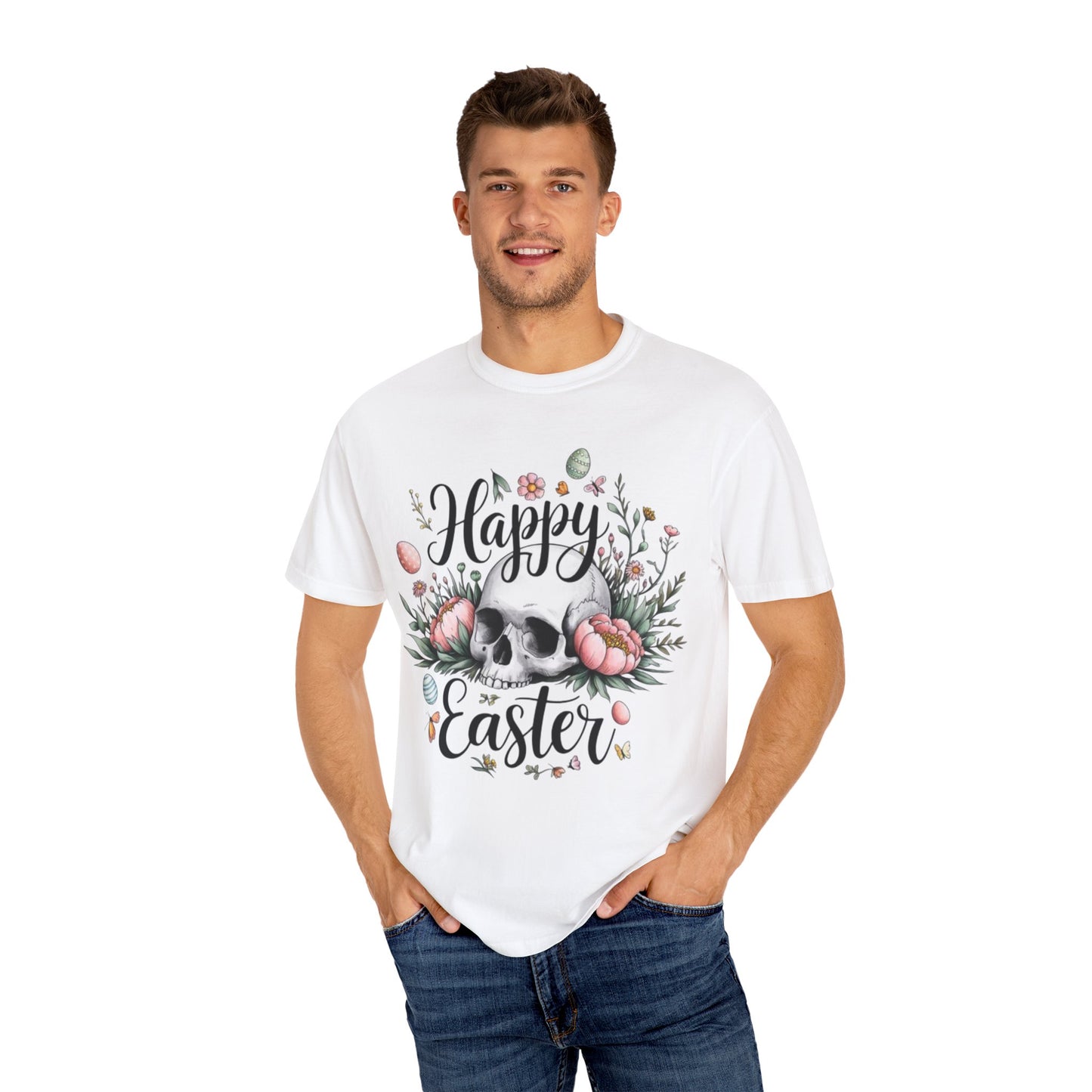 Easter Floral Skull Tee