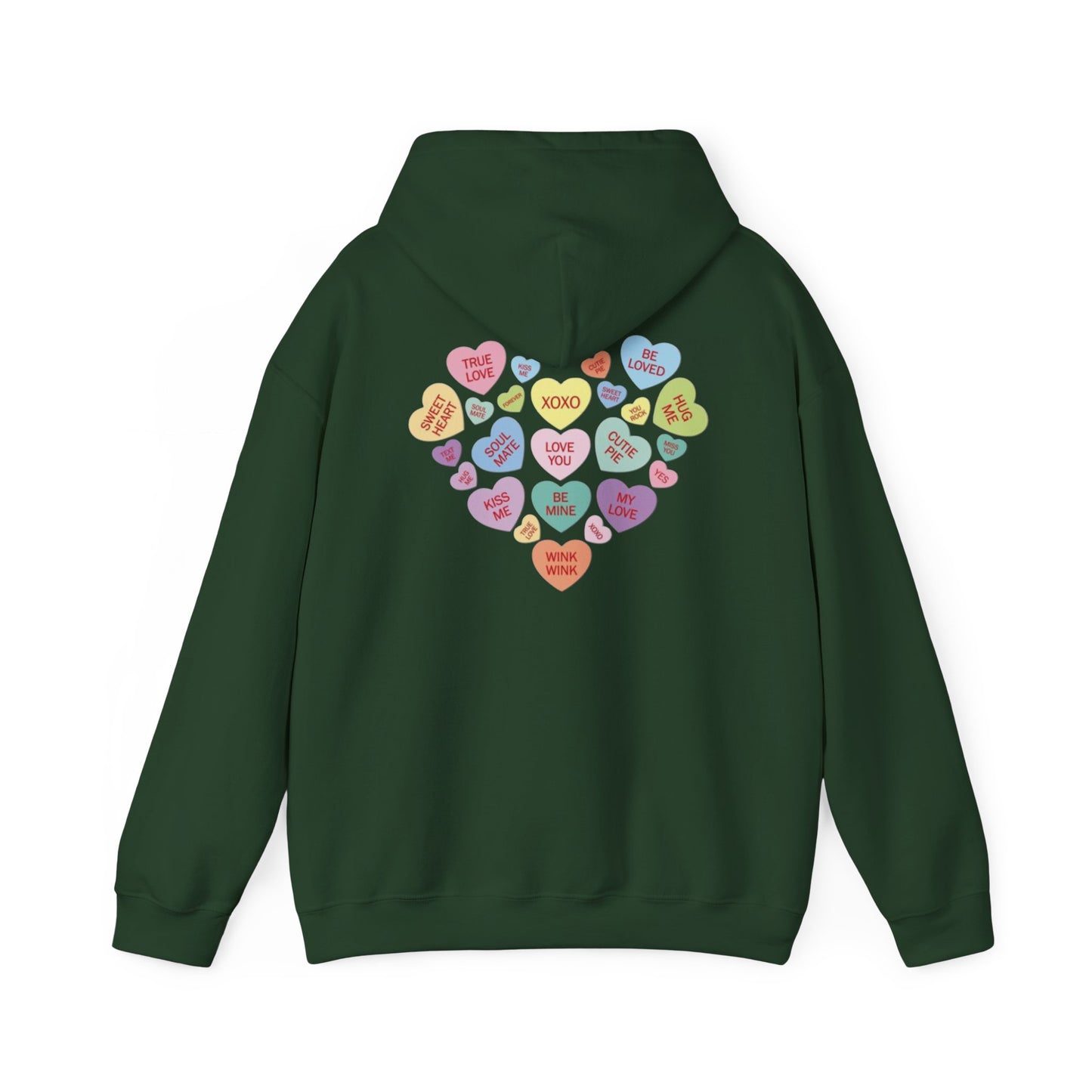 Valentine's Day Candy Heart- Hooded Sweatshirt!