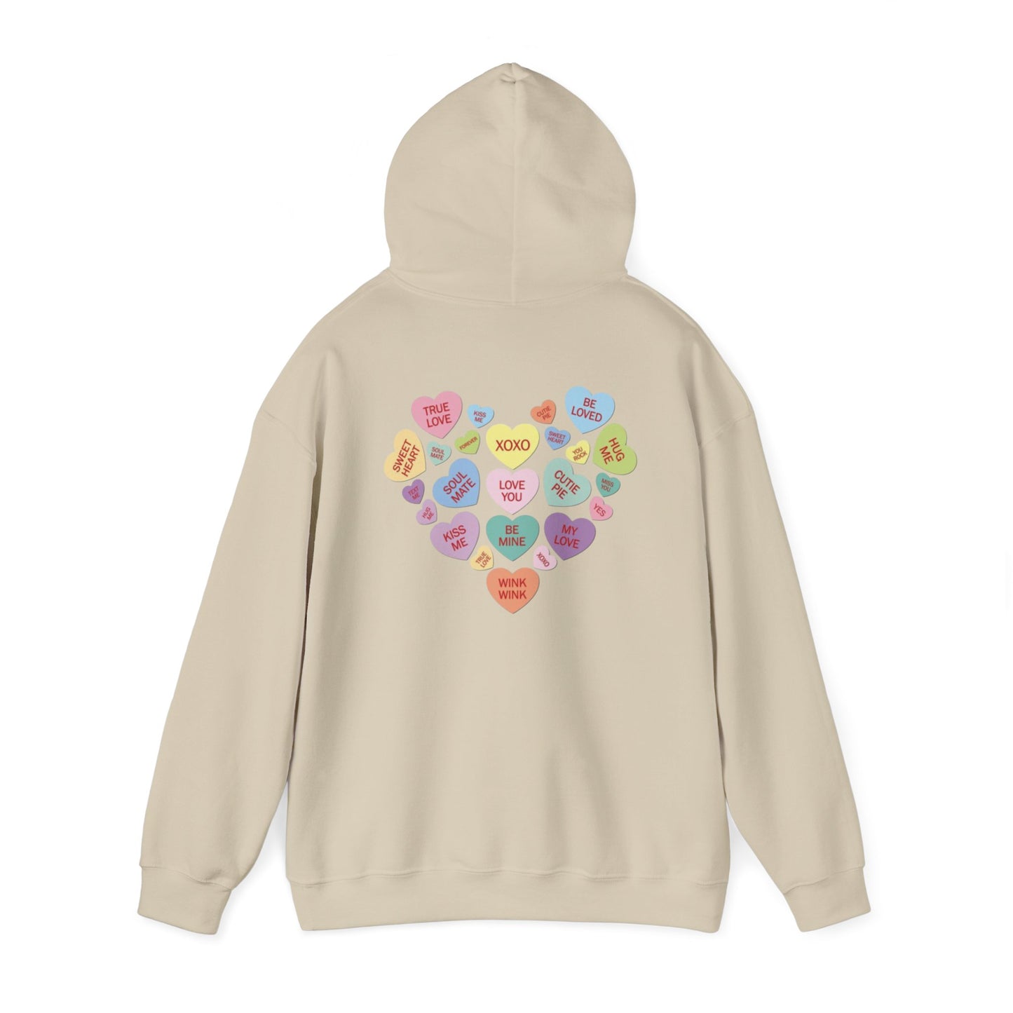 Valentine's Day Candy Heart- Hooded Sweatshirt!