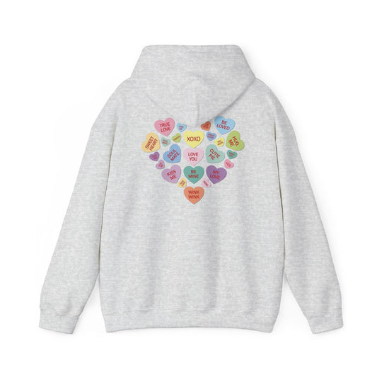 Valentine's Day Candy Heart- Hooded Sweatshirt!