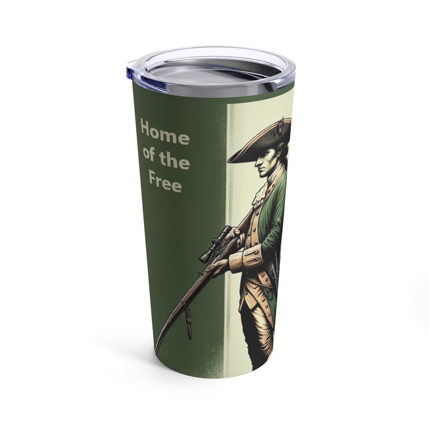 Home of the free, Because of the Brave-Tumbler 20oz