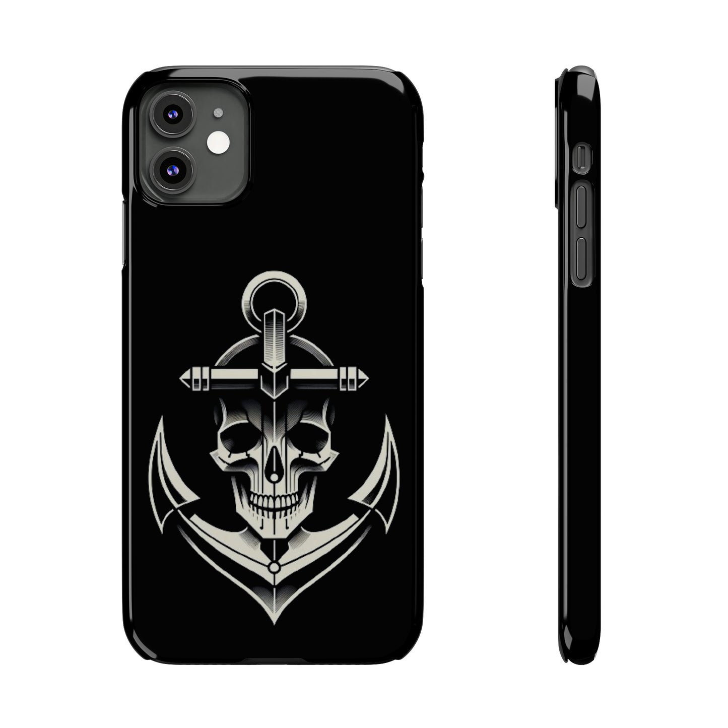 Anchor & Skull Slim Phone Case