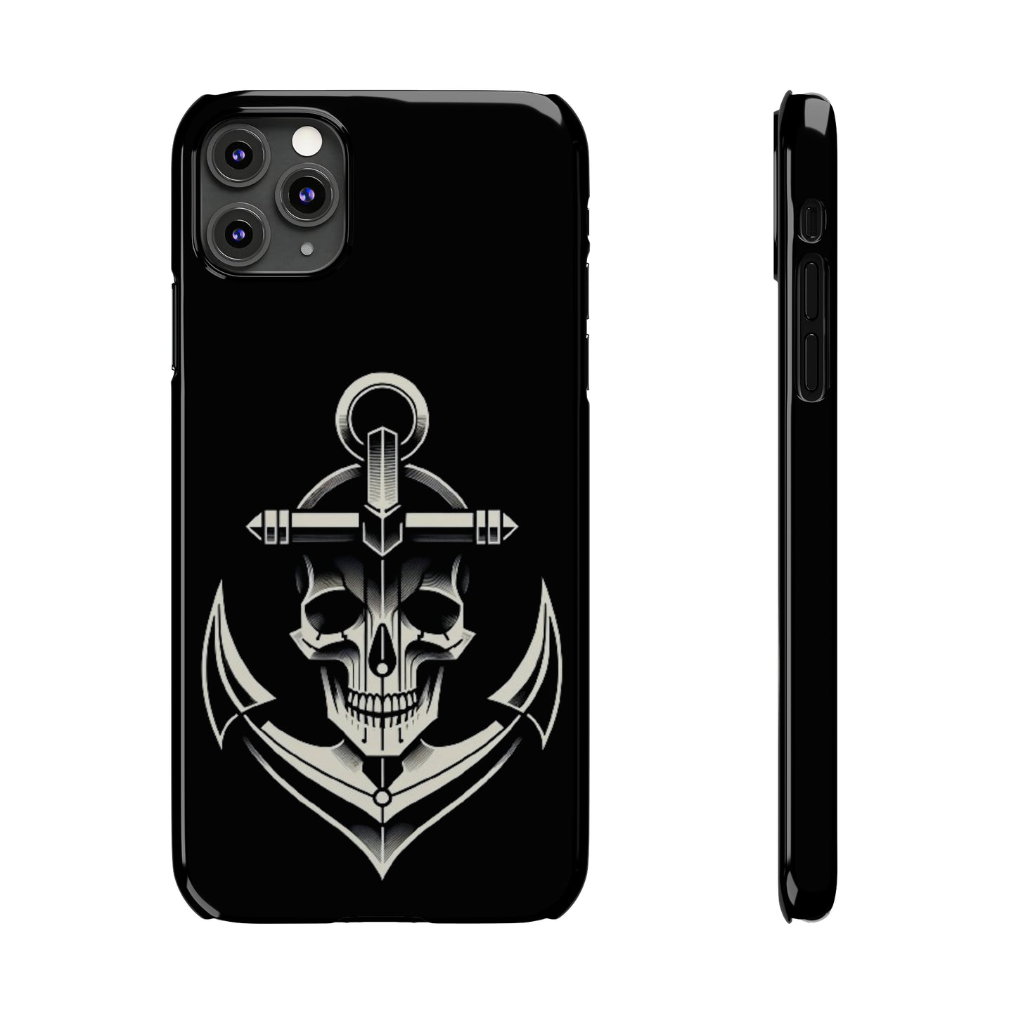 Anchor & Skull Slim Phone Case