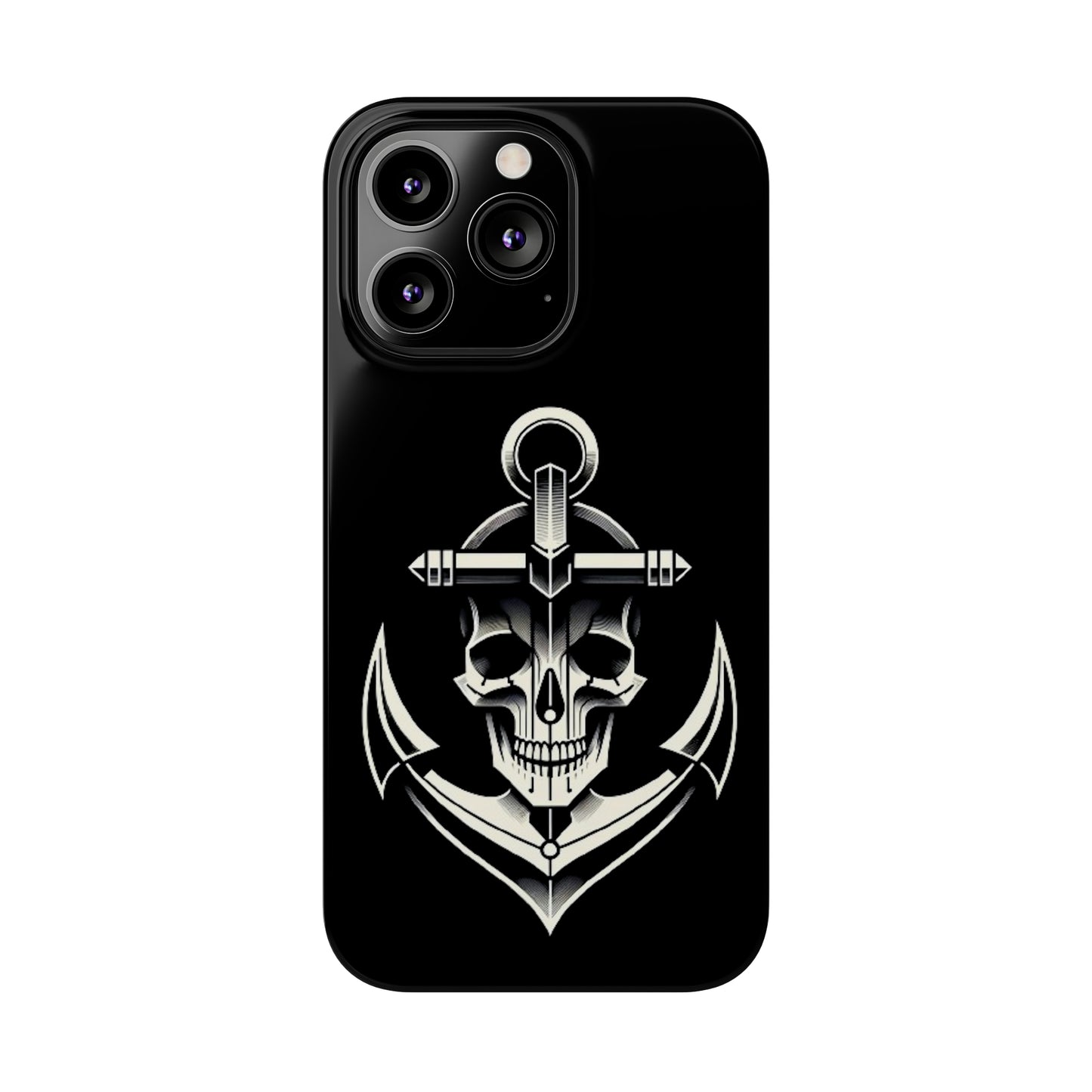 Anchor & Skull Slim Phone Case