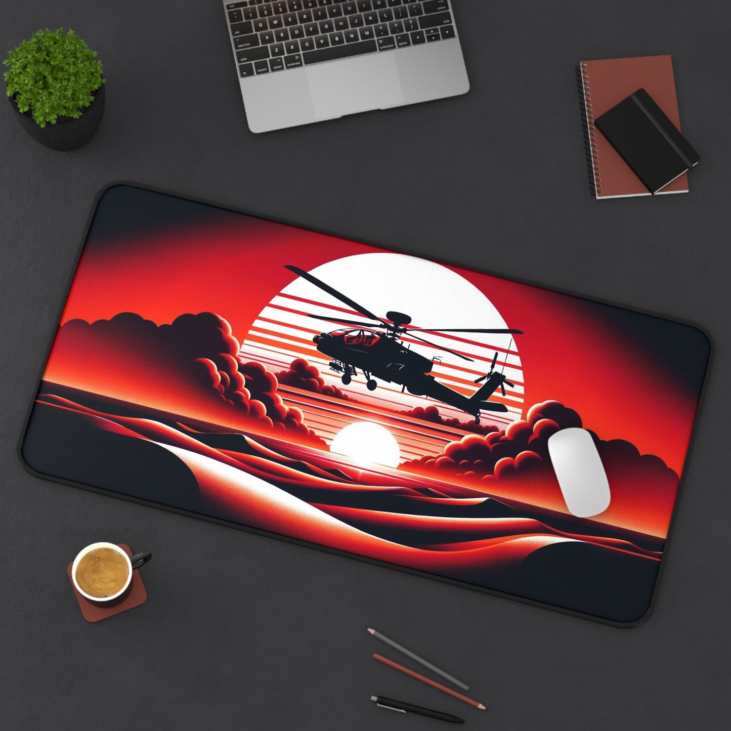 Crimson Flight- Desk Mat