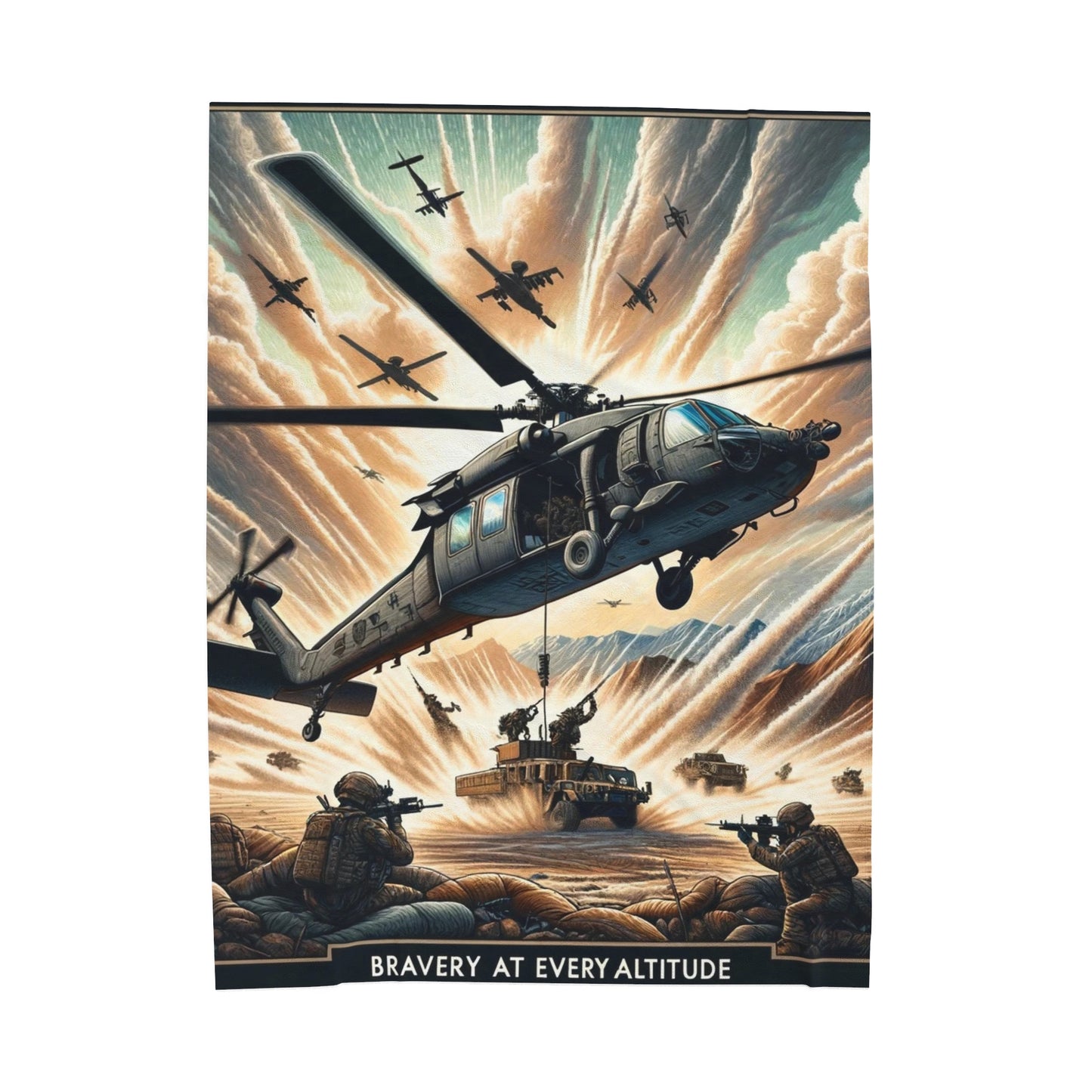 Bravery at Every Altitude- Plush Blanket!