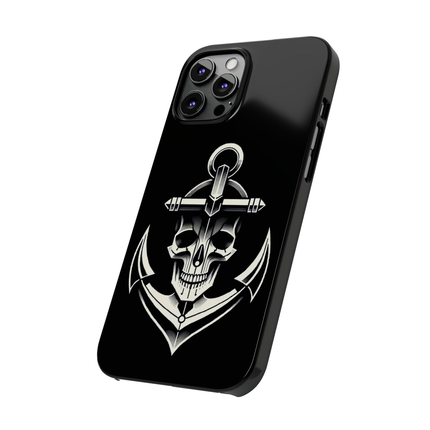 Anchor & Skull Slim Phone Case