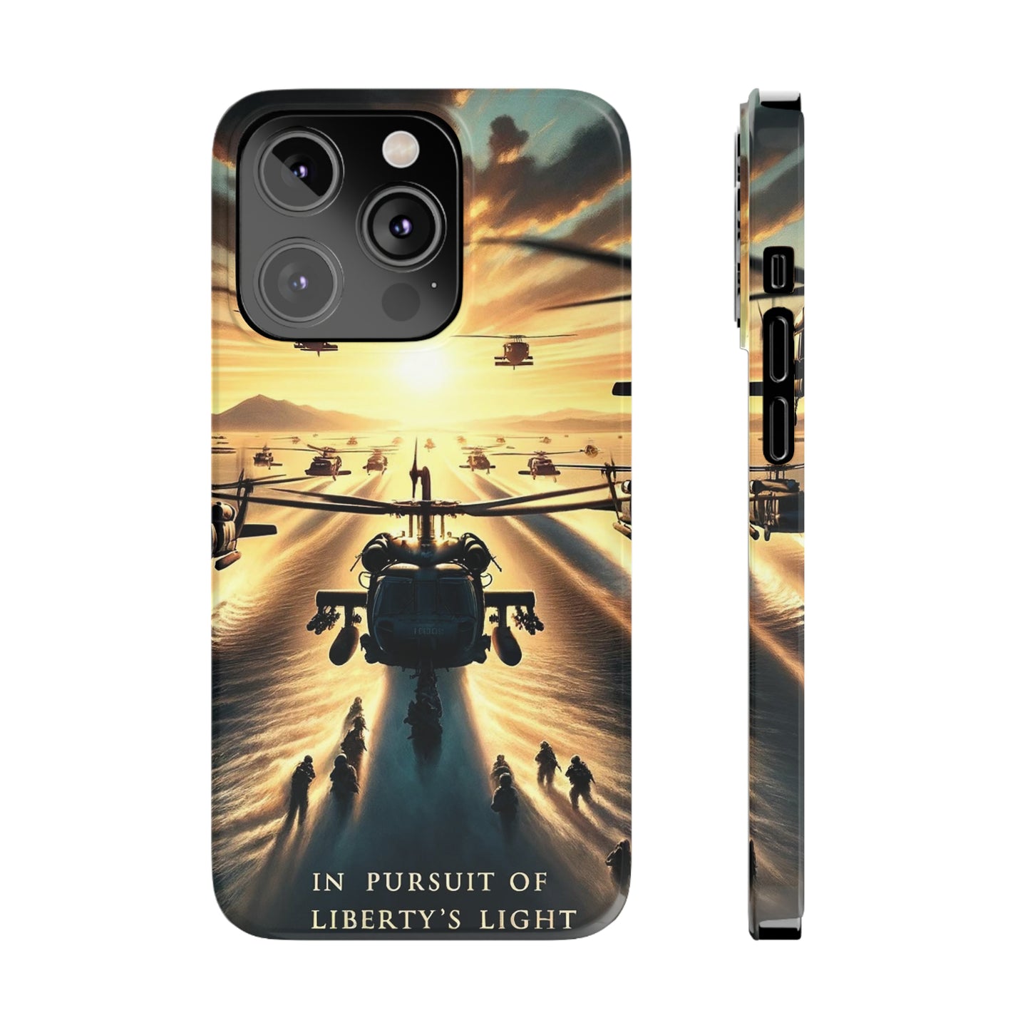 In Pursuit of Liberty's Light - Slim Phone Cases