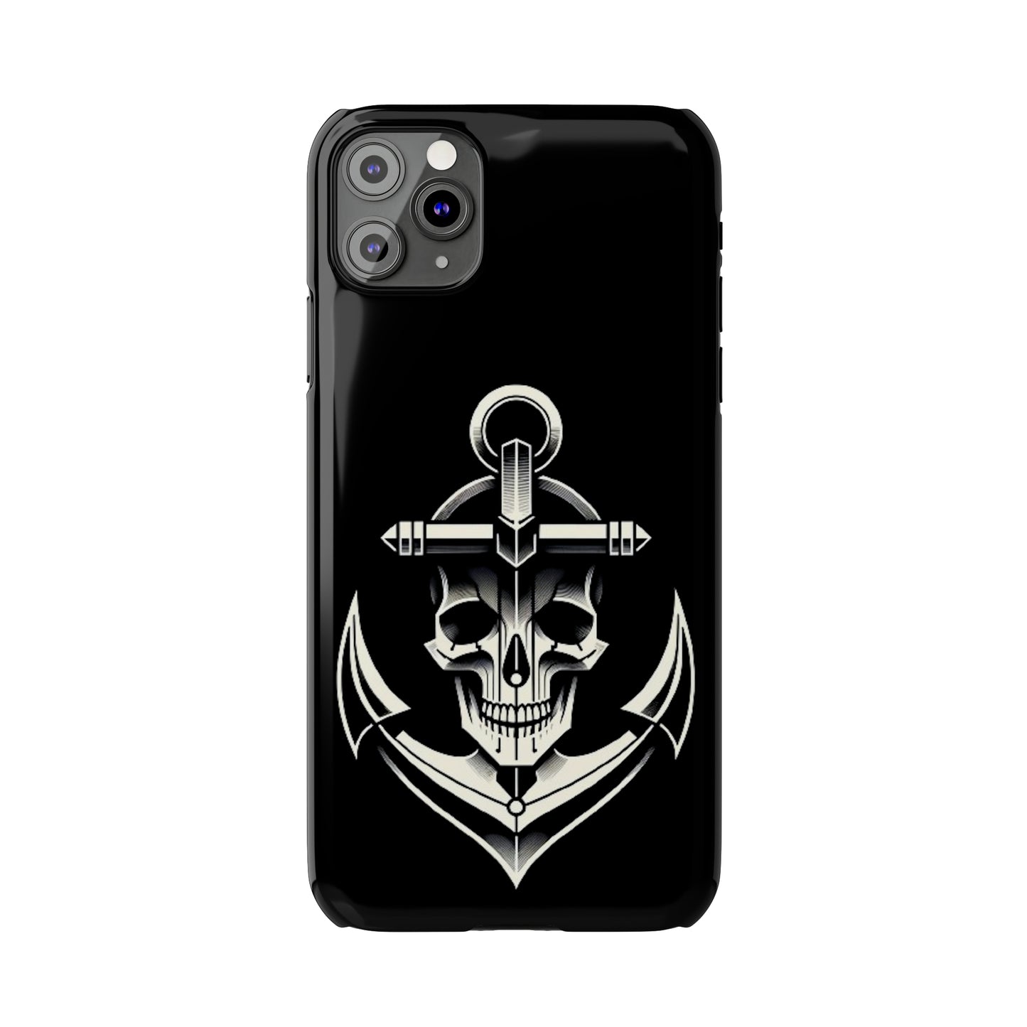 Anchor & Skull Slim Phone Case