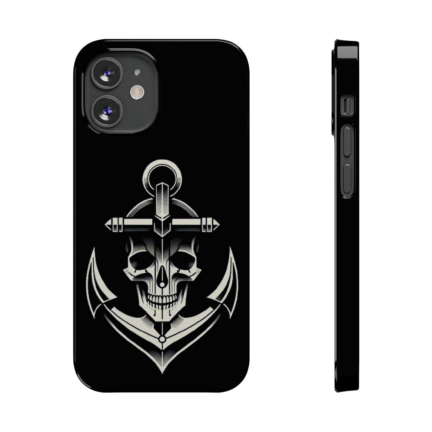 Anchor & Skull Slim Phone Case