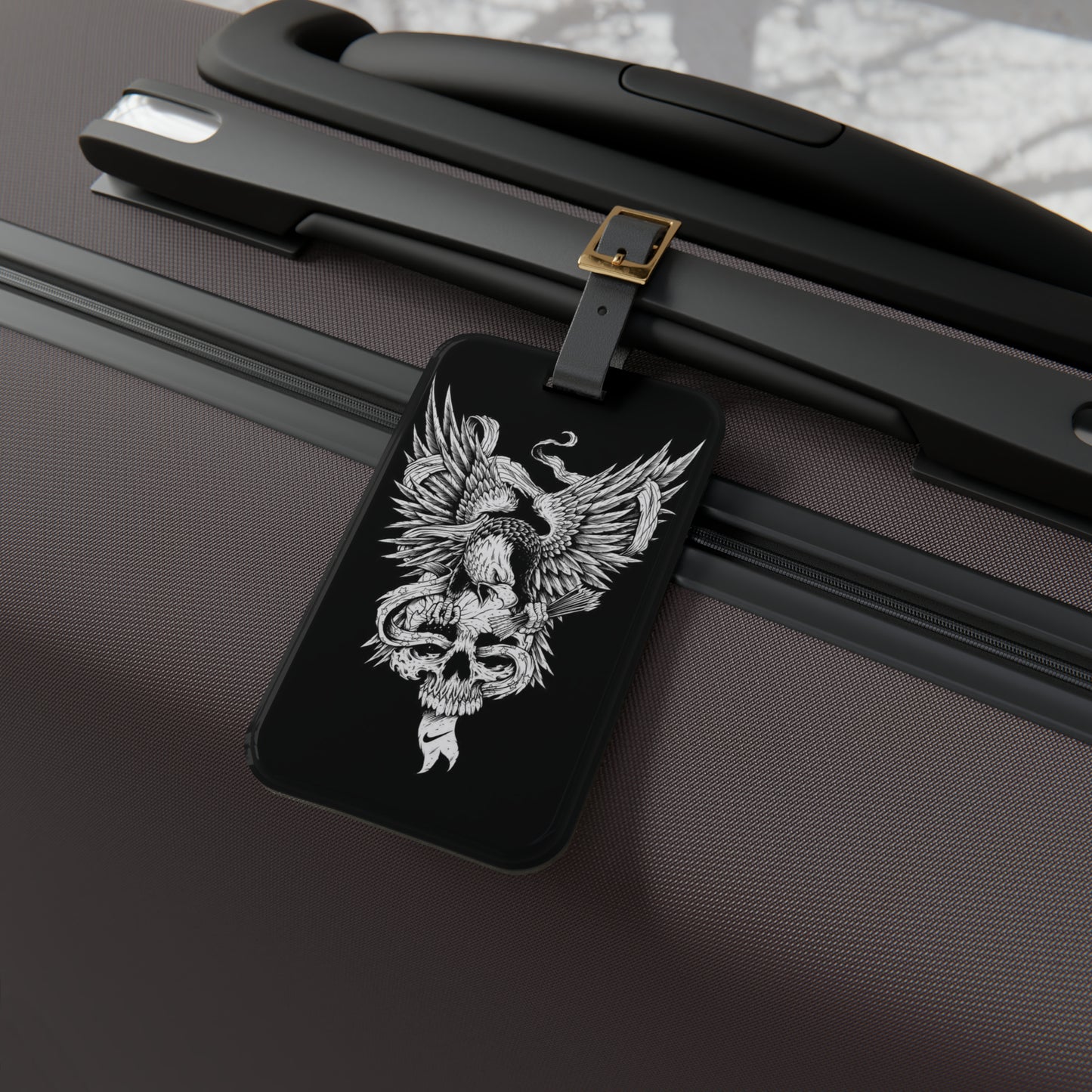 Skull & Eagle Luggage Tag