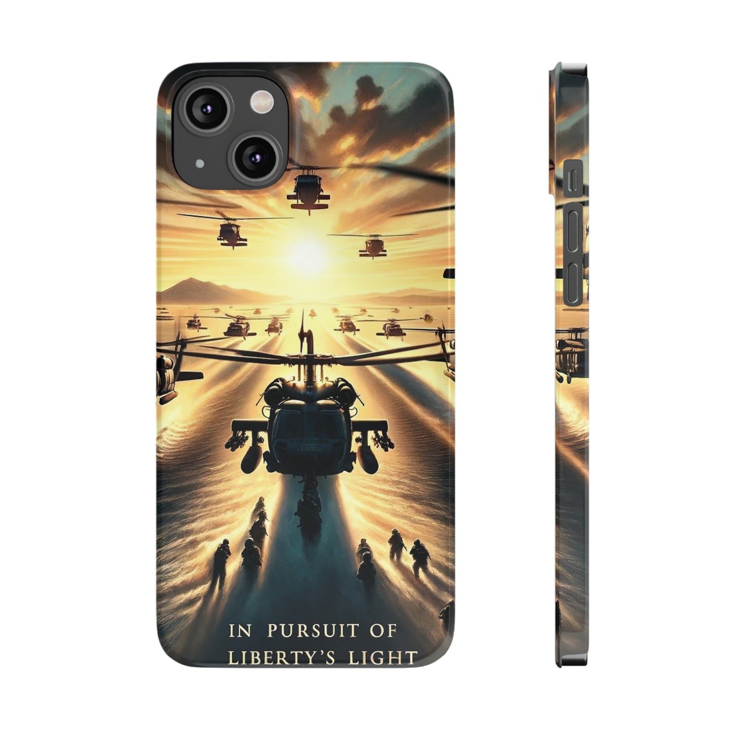 In Pursuit of Liberty's Light - Slim Phone Cases