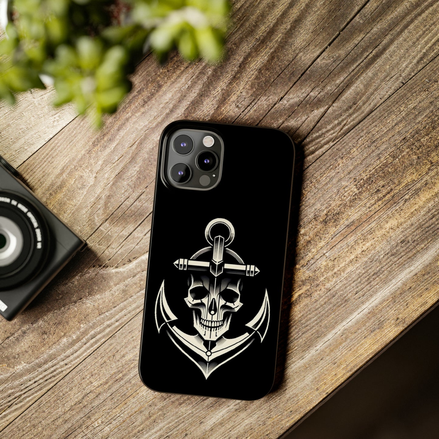 Anchor & Skull Slim Phone Case