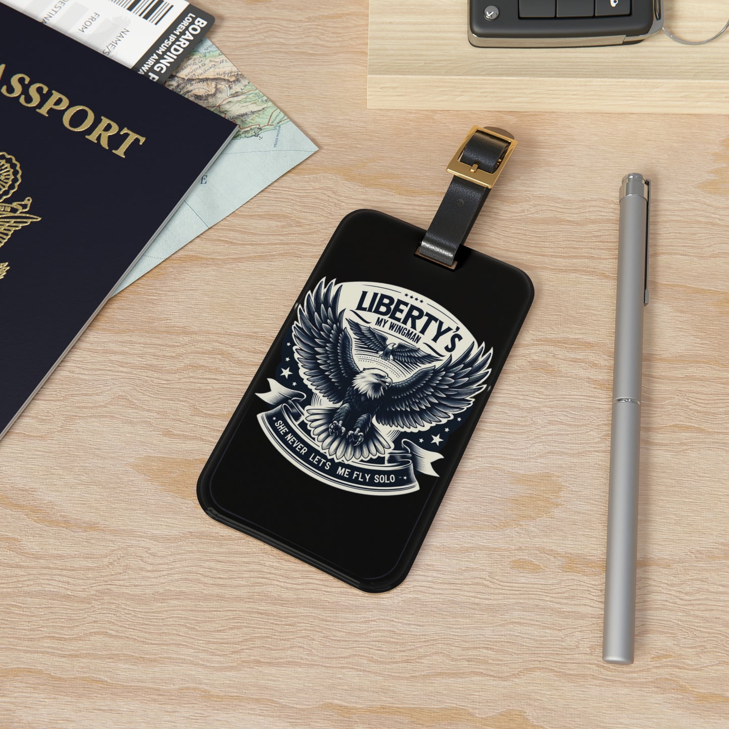 Liberty's My Wingman Luggage Tag 🧳🦅