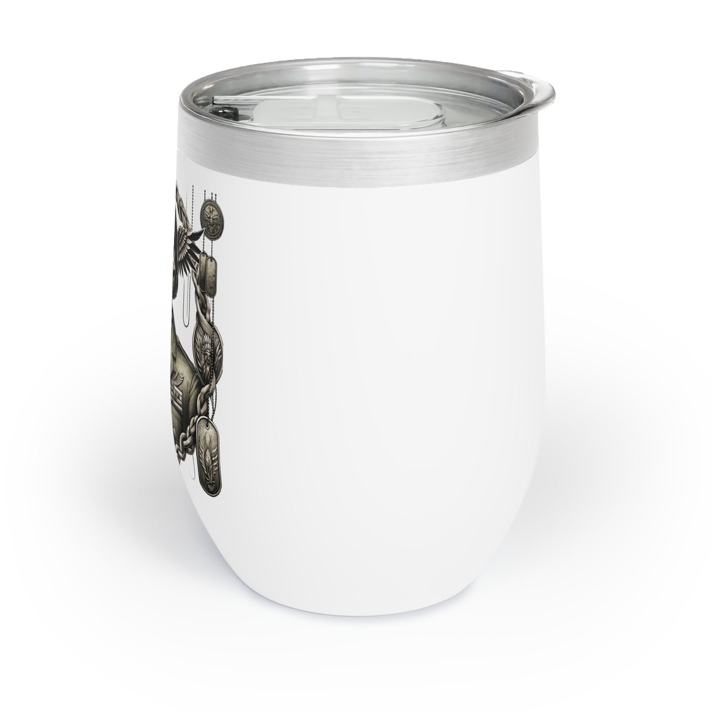 Valor Beyond Life- Chill Wine Tumbler 💀🎖️