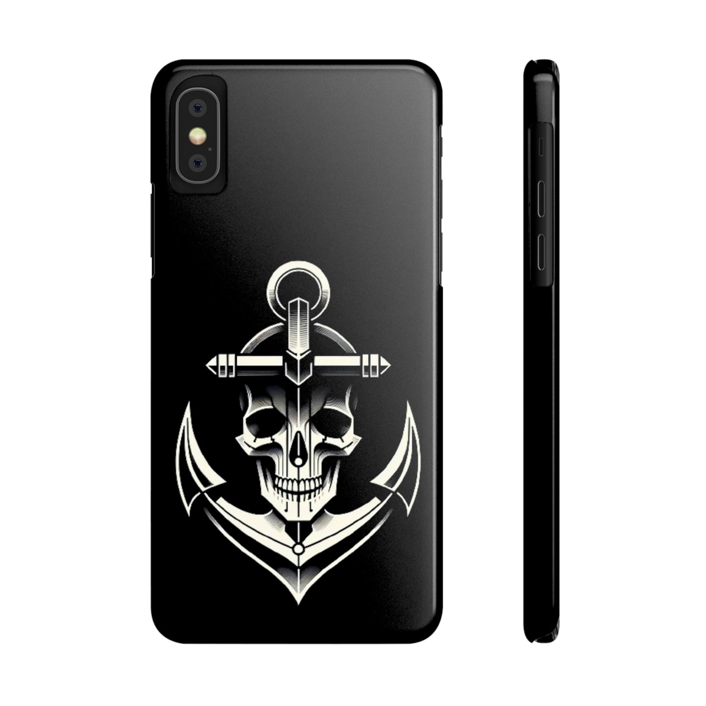 Anchor & Skull Slim Phone Case