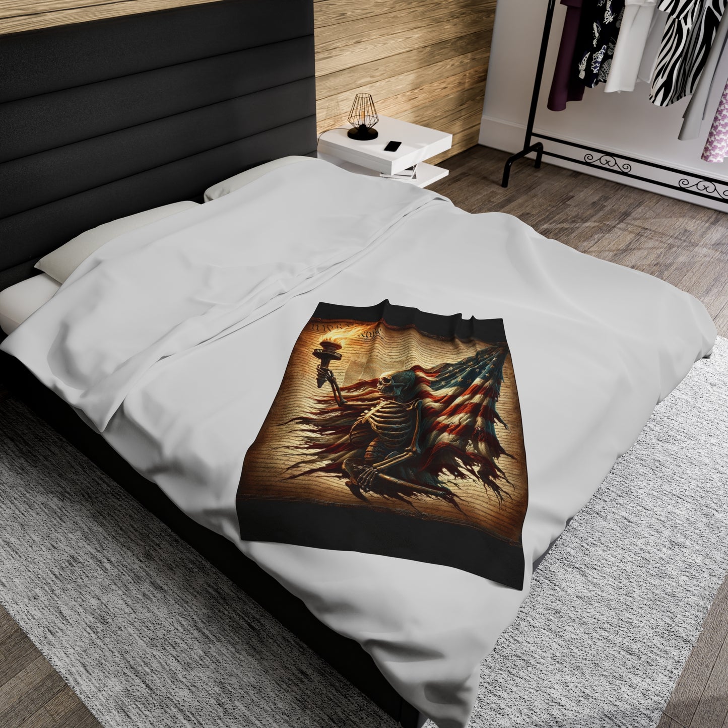 Eternal Torch of Freedom- Plush Blanket