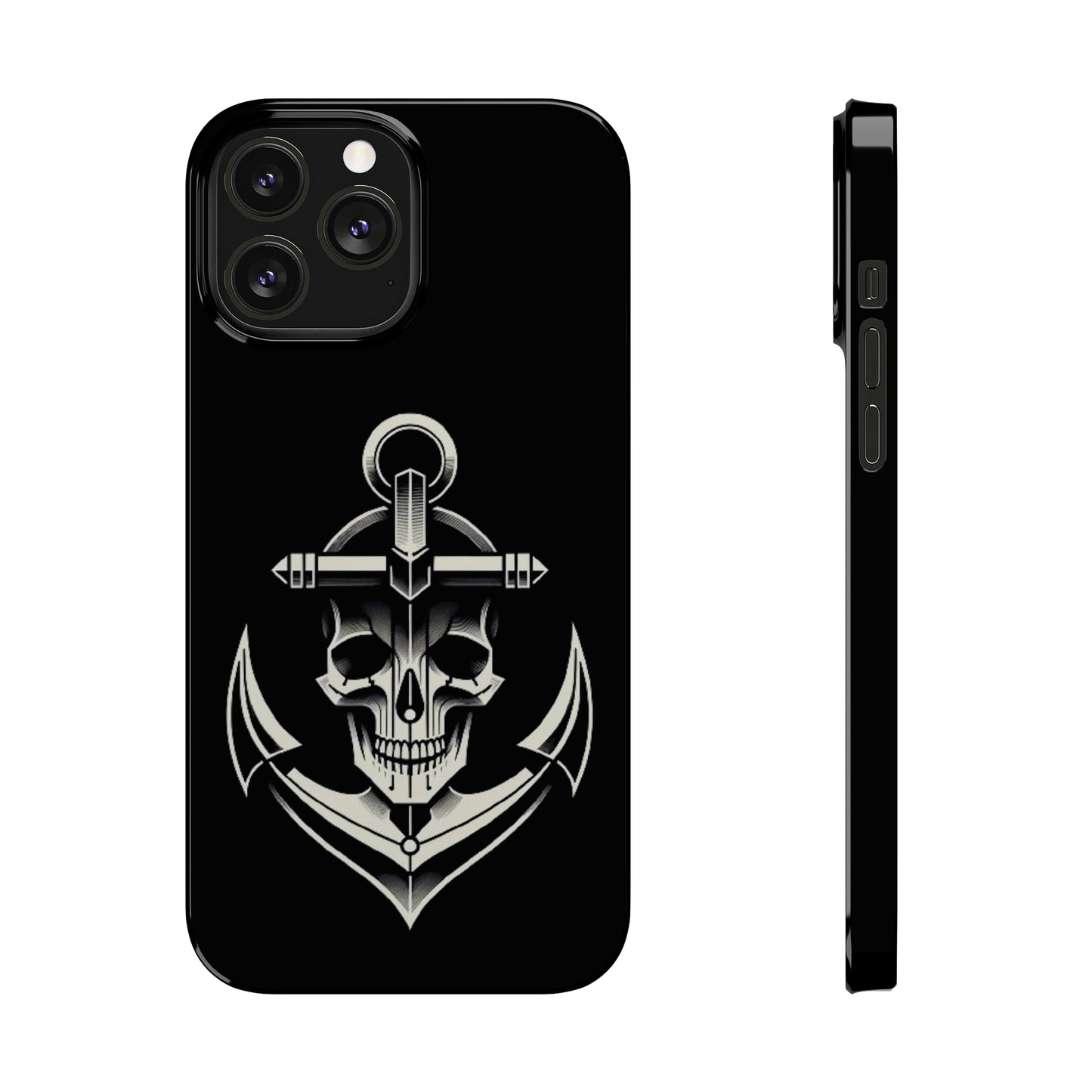 Anchor & Skull Slim Phone Case