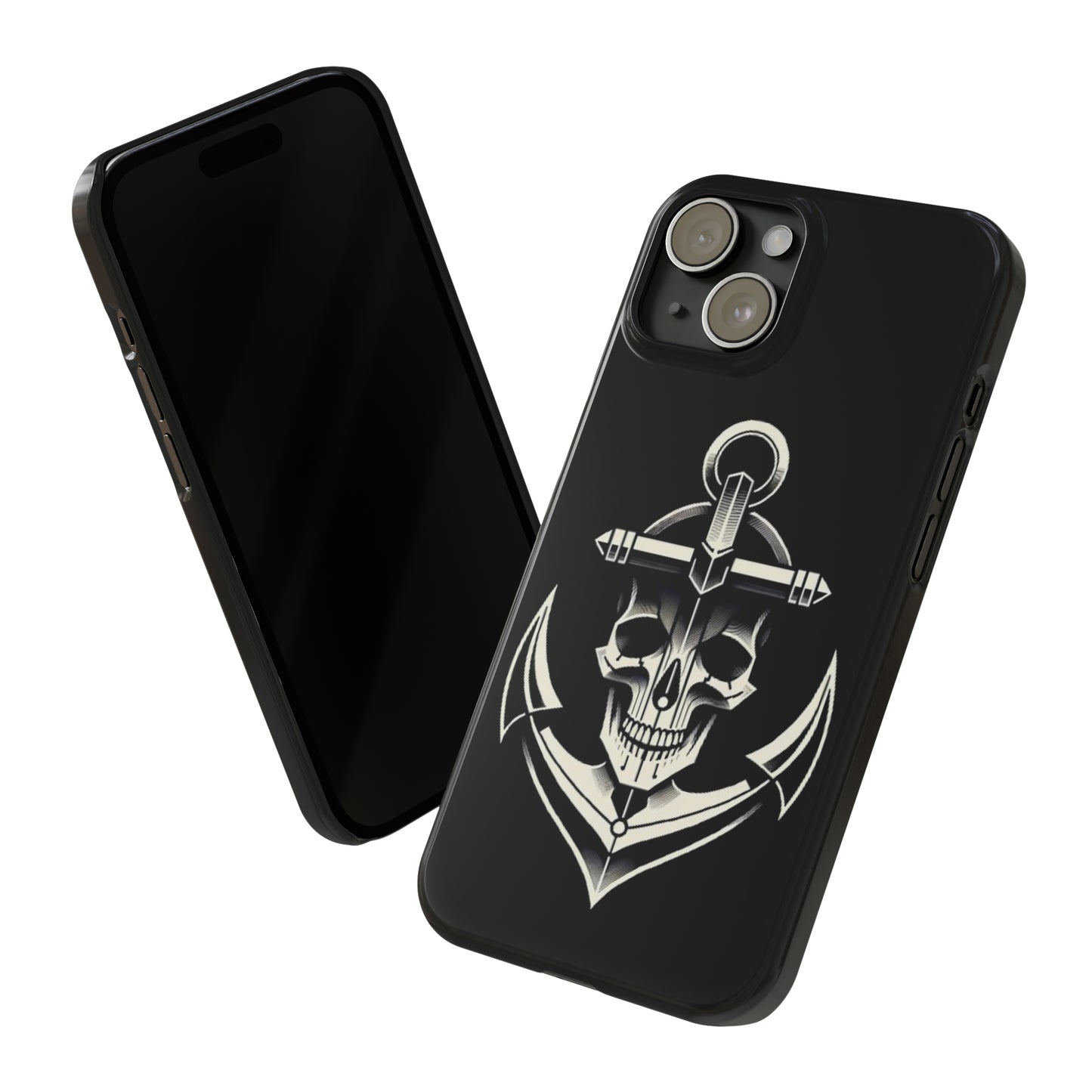 Anchor & Skull Slim Phone Case