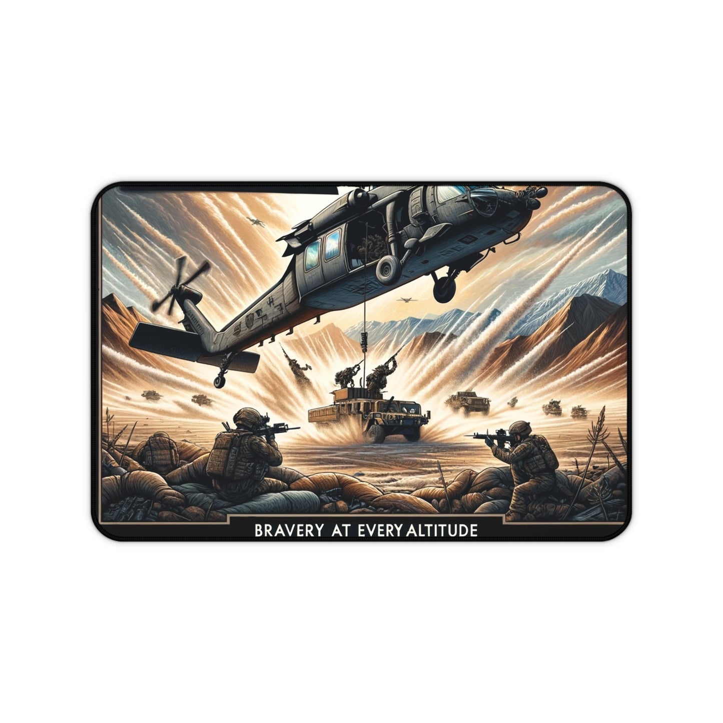 Bravery at Every Altitude-Desk Mat