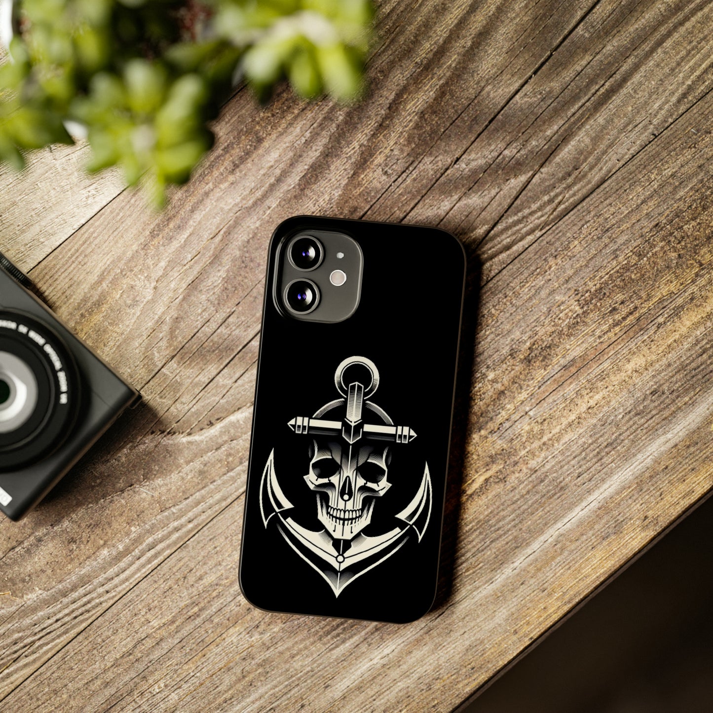 Anchor & Skull Slim Phone Case