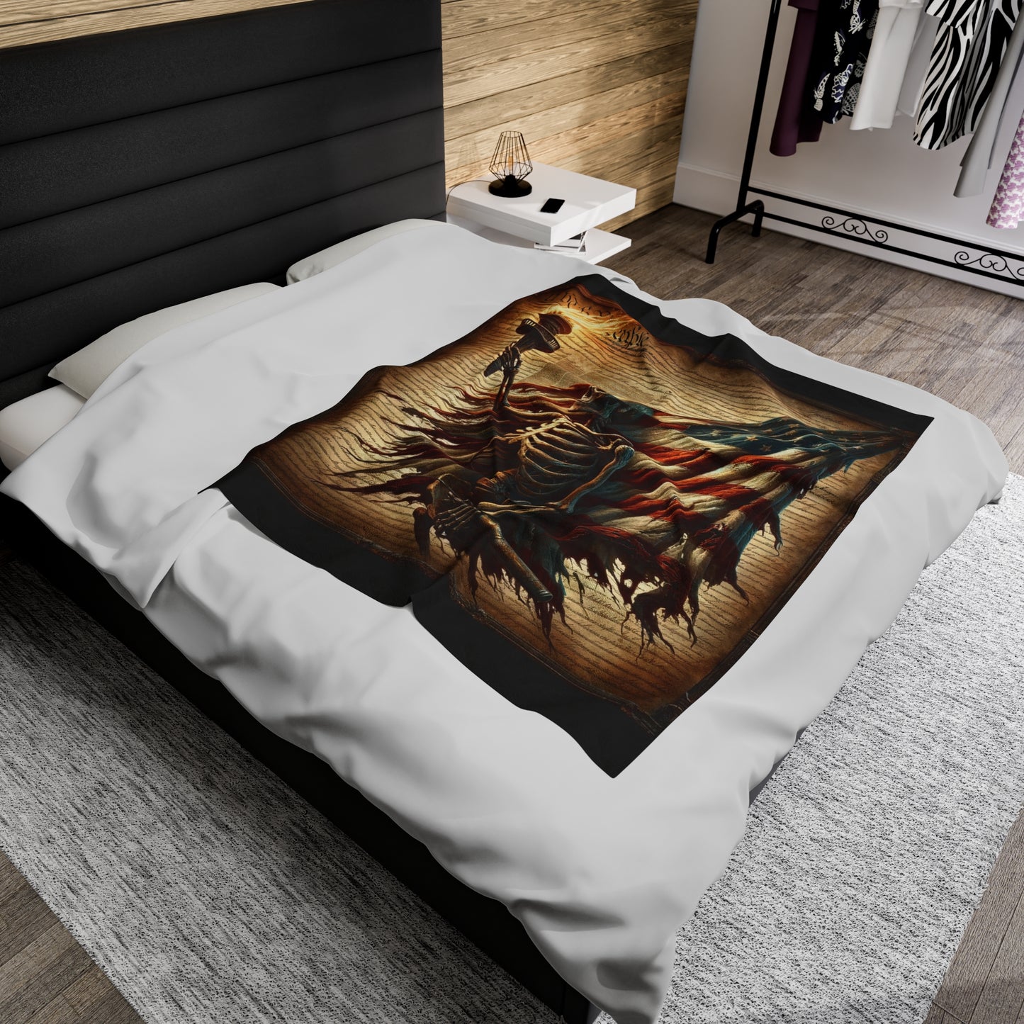 Eternal Torch of Freedom- Plush Blanket