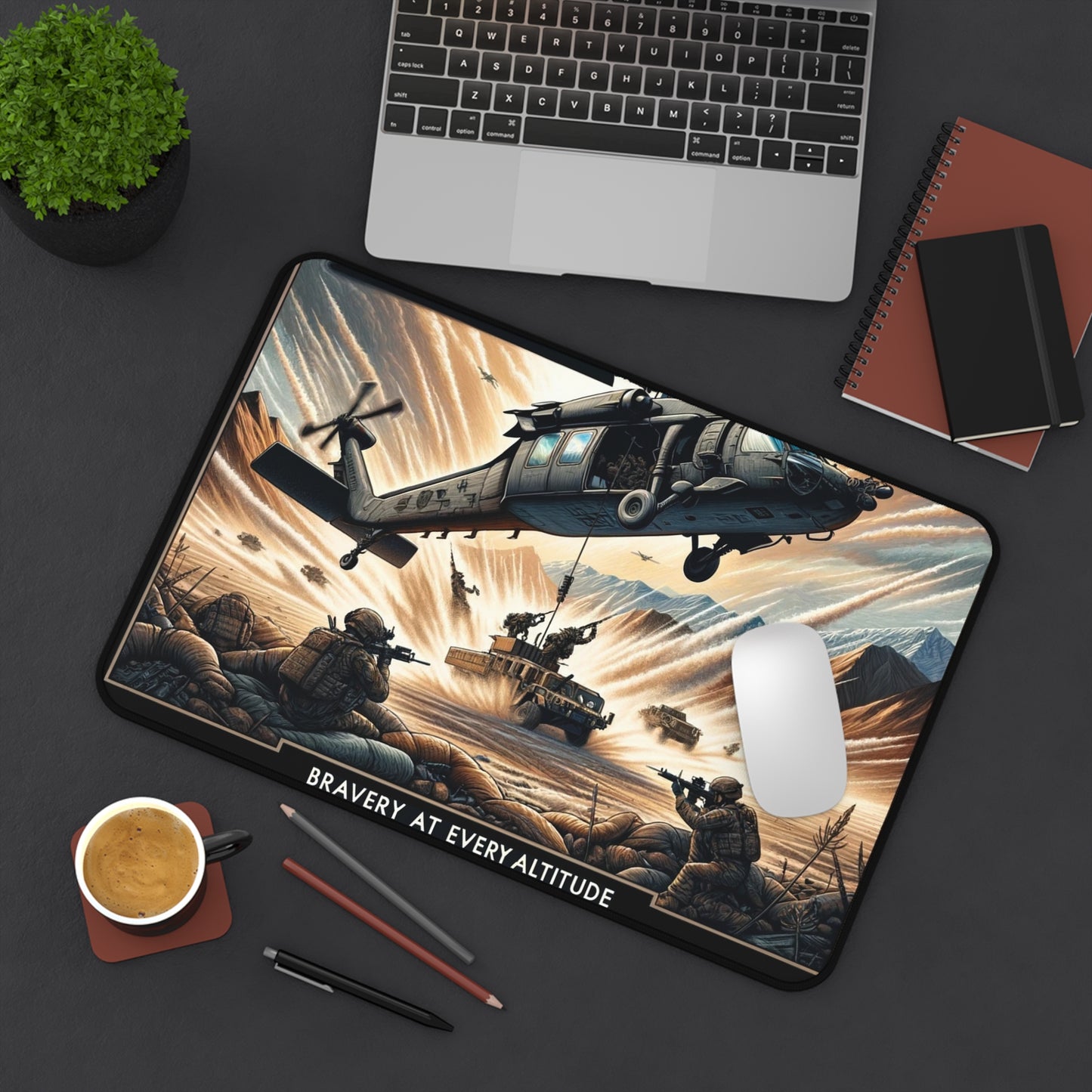 Bravery at Every Altitude-Desk Mat