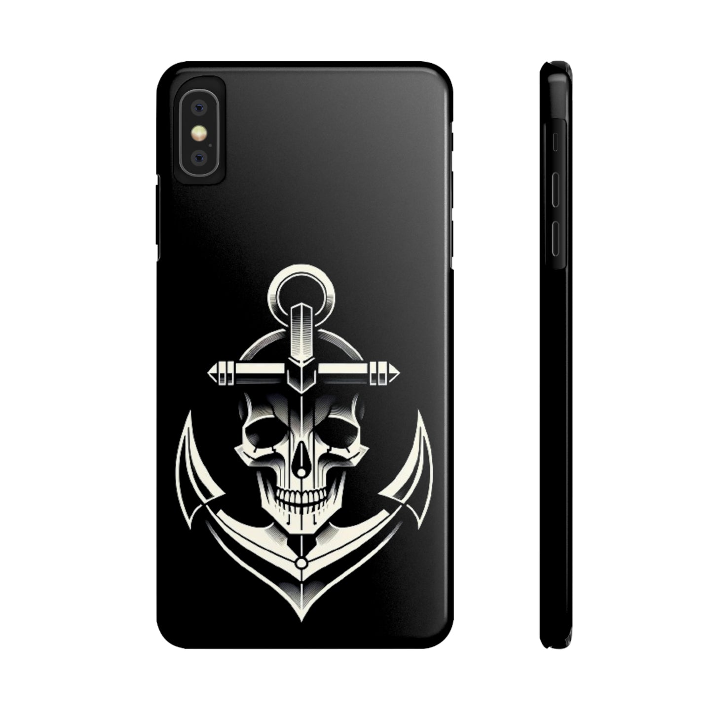 Anchor & Skull Slim Phone Case