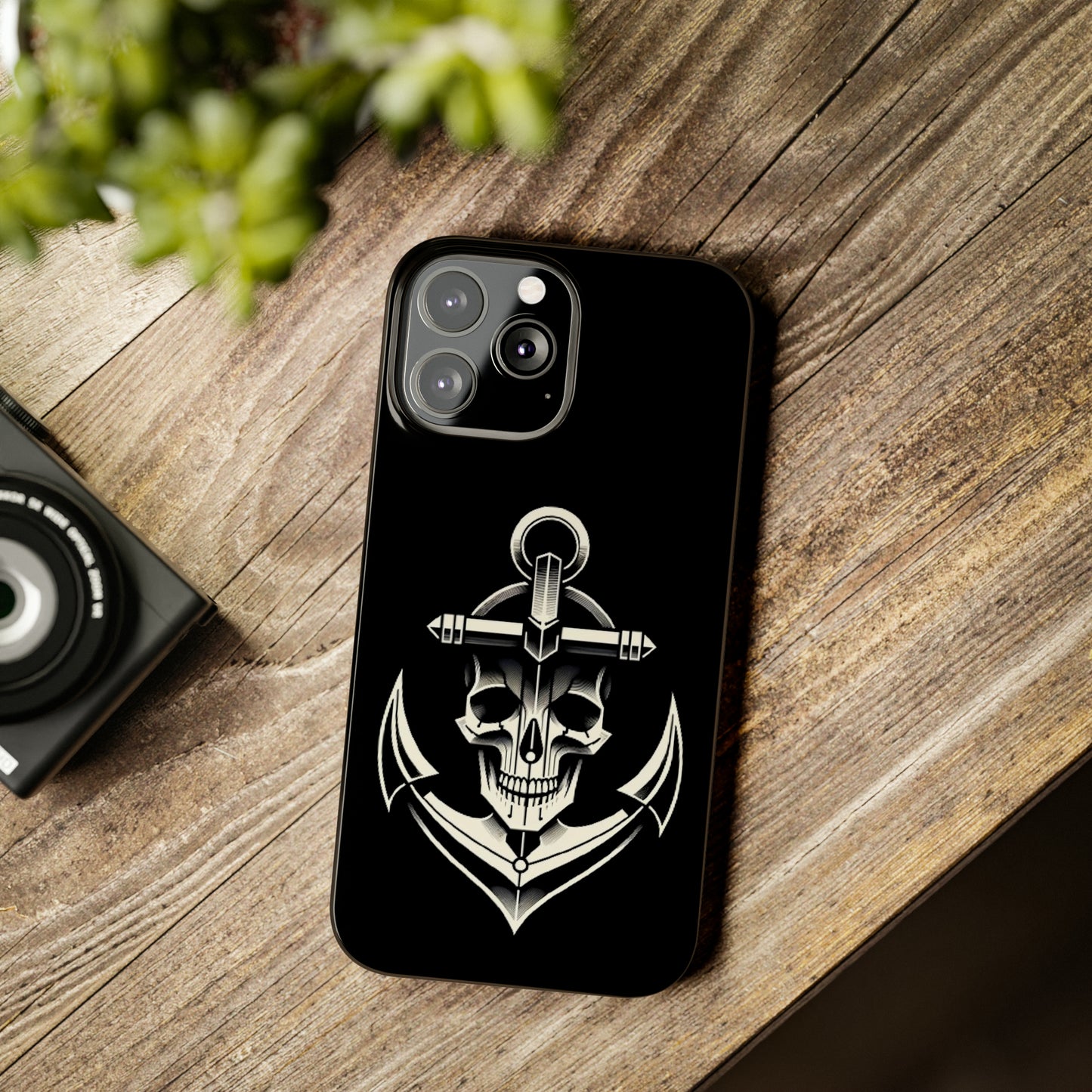 Anchor & Skull Slim Phone Case