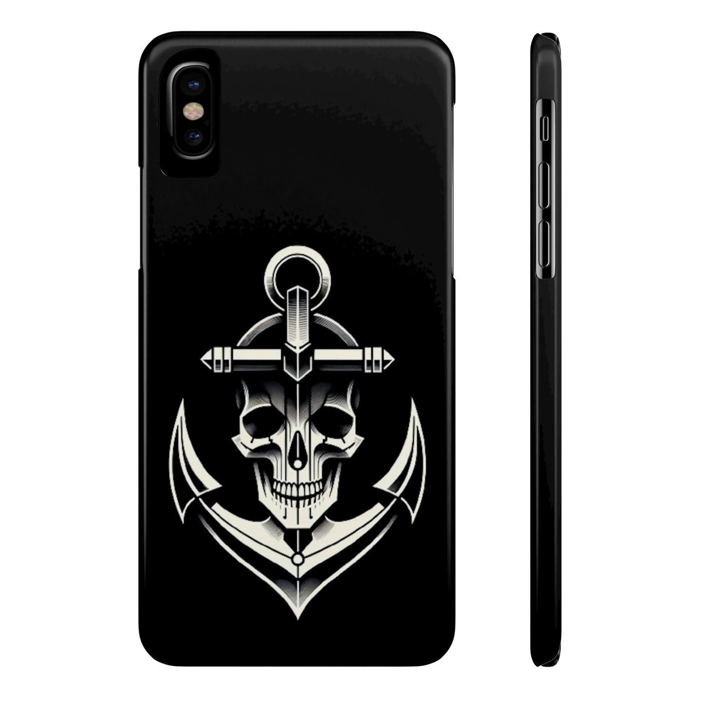 Anchor & Skull Slim Phone Case