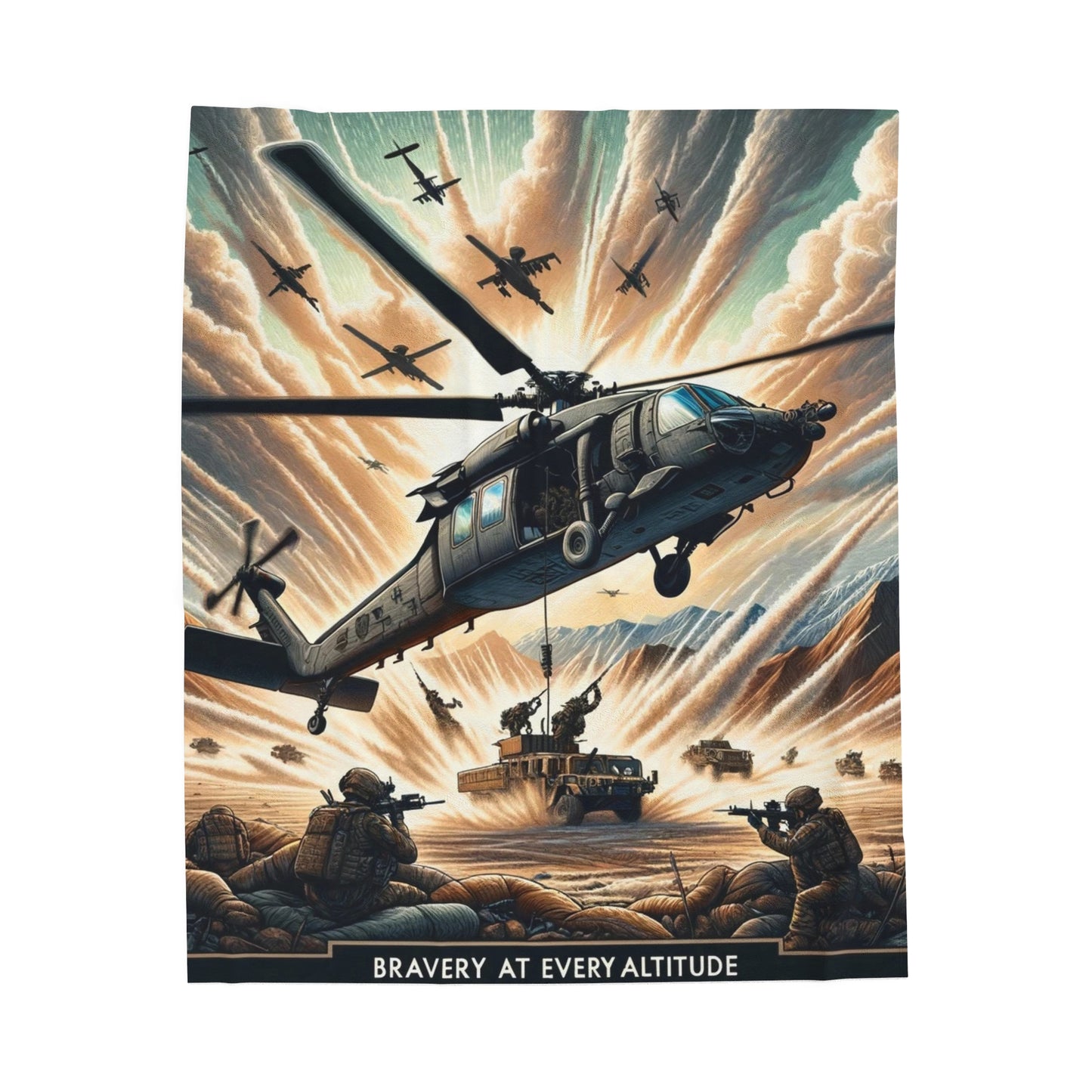 Bravery at Every Altitude- Plush Blanket!