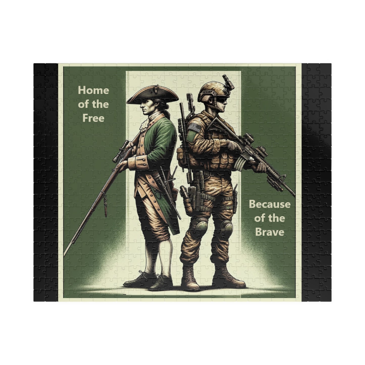 Home of the Free, Because of the Brave- 520 piece puzzle