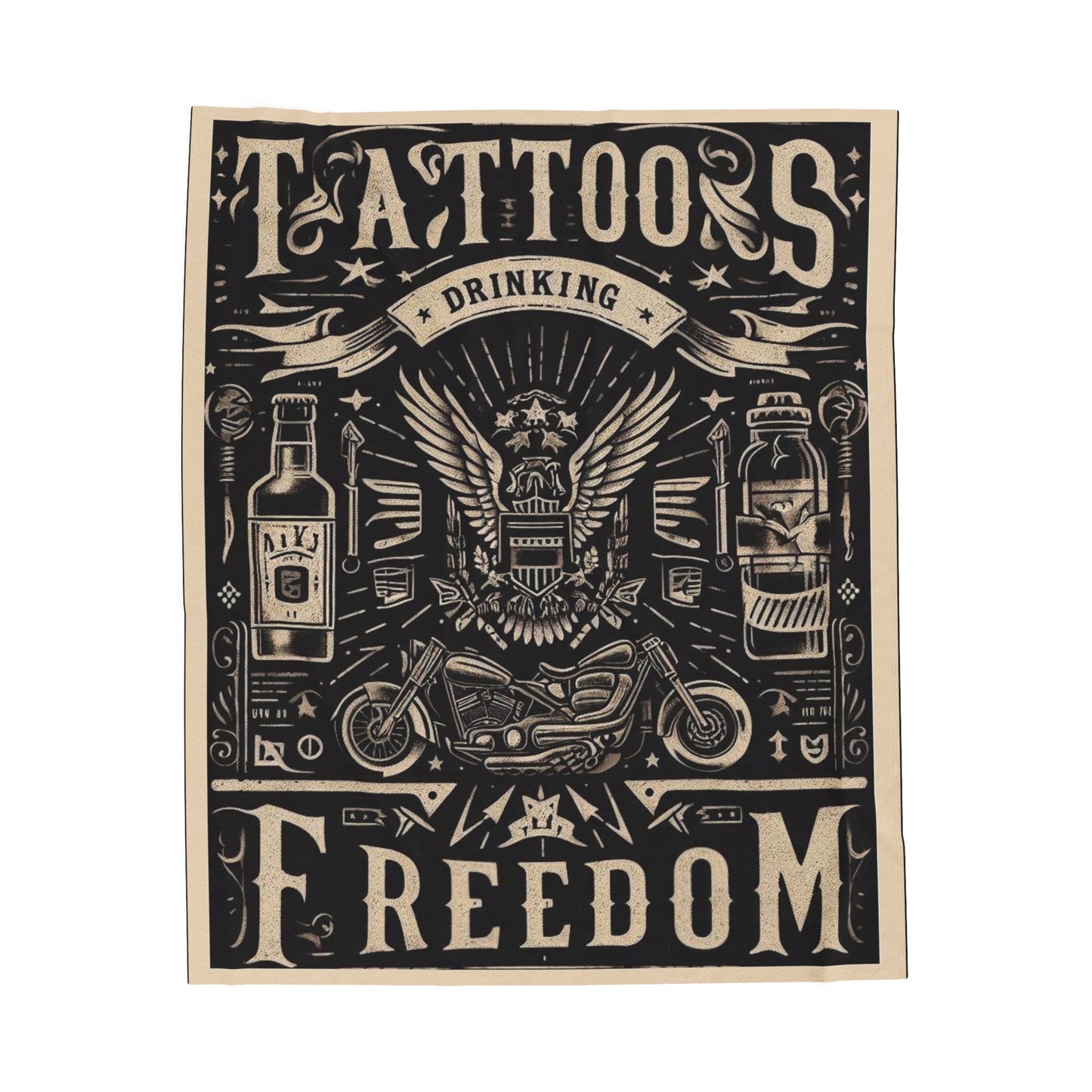 Tattoos & Freedom- Plush Blanket!