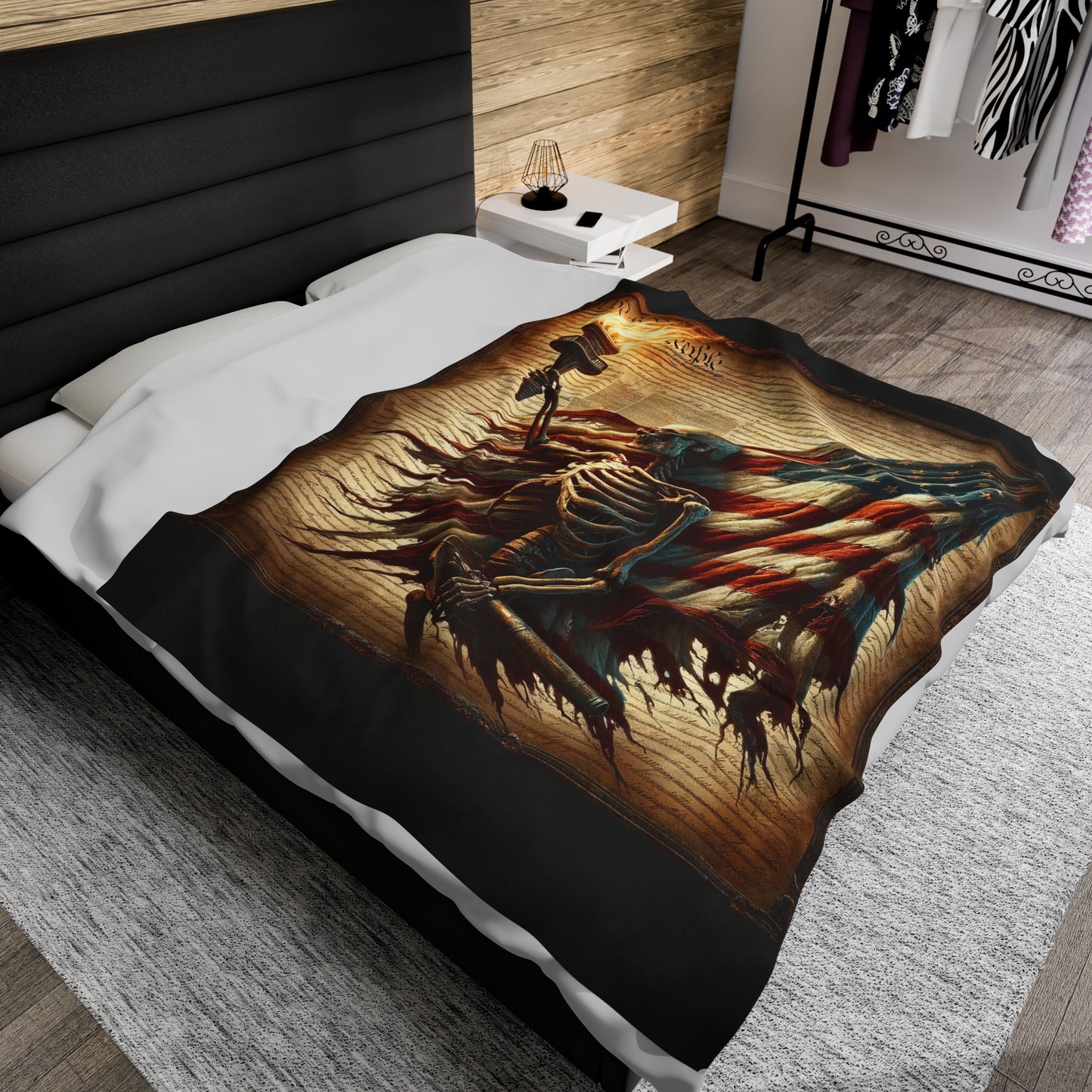 Eternal Torch of Freedom- Plush Blanket