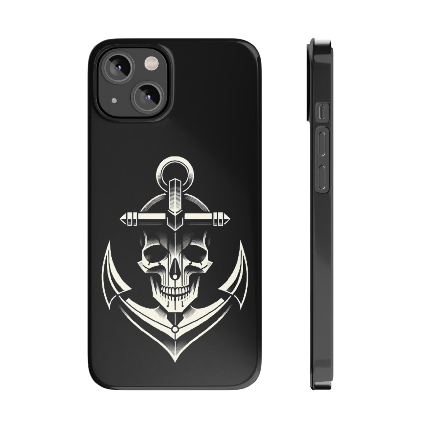 Anchor & Skull Slim Phone Case