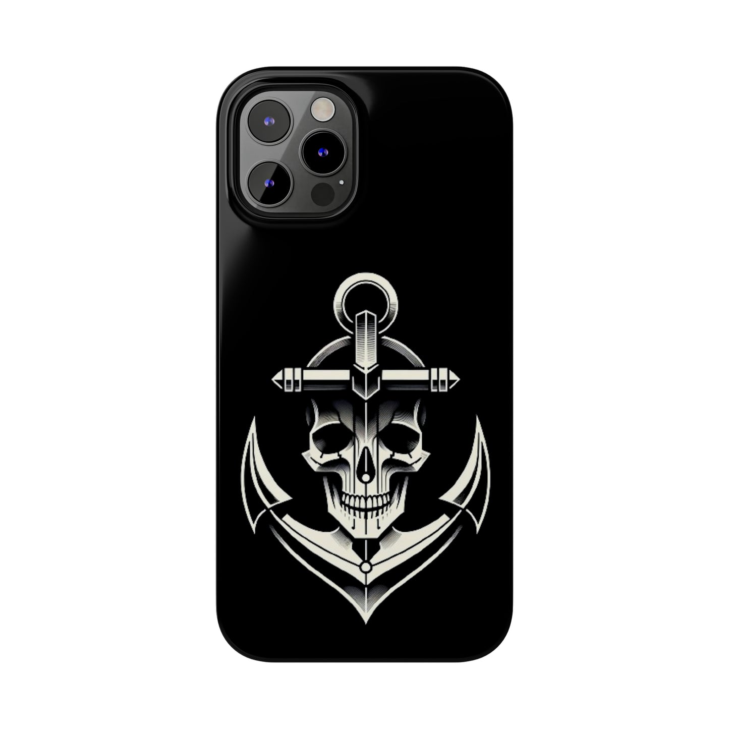 Anchor & Skull Slim Phone Case