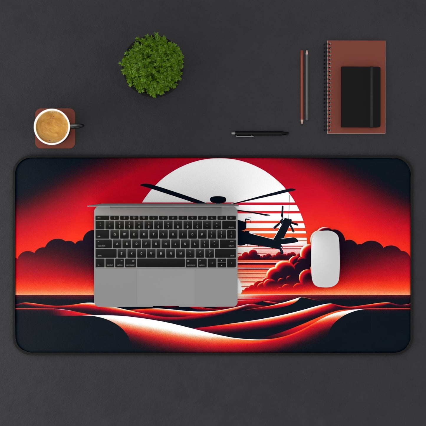 Crimson Flight- Desk Mat