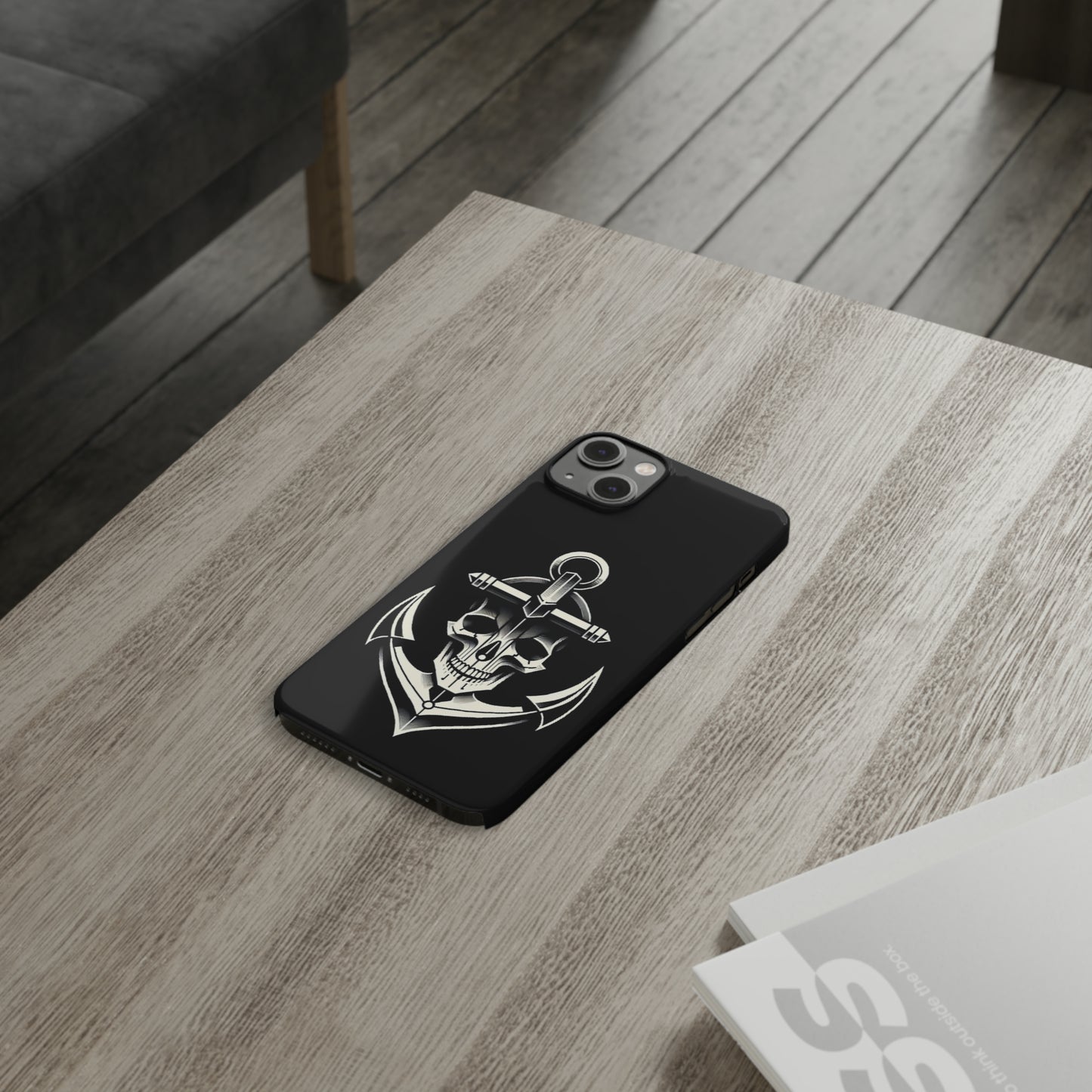 Anchor & Skull Slim Phone Case