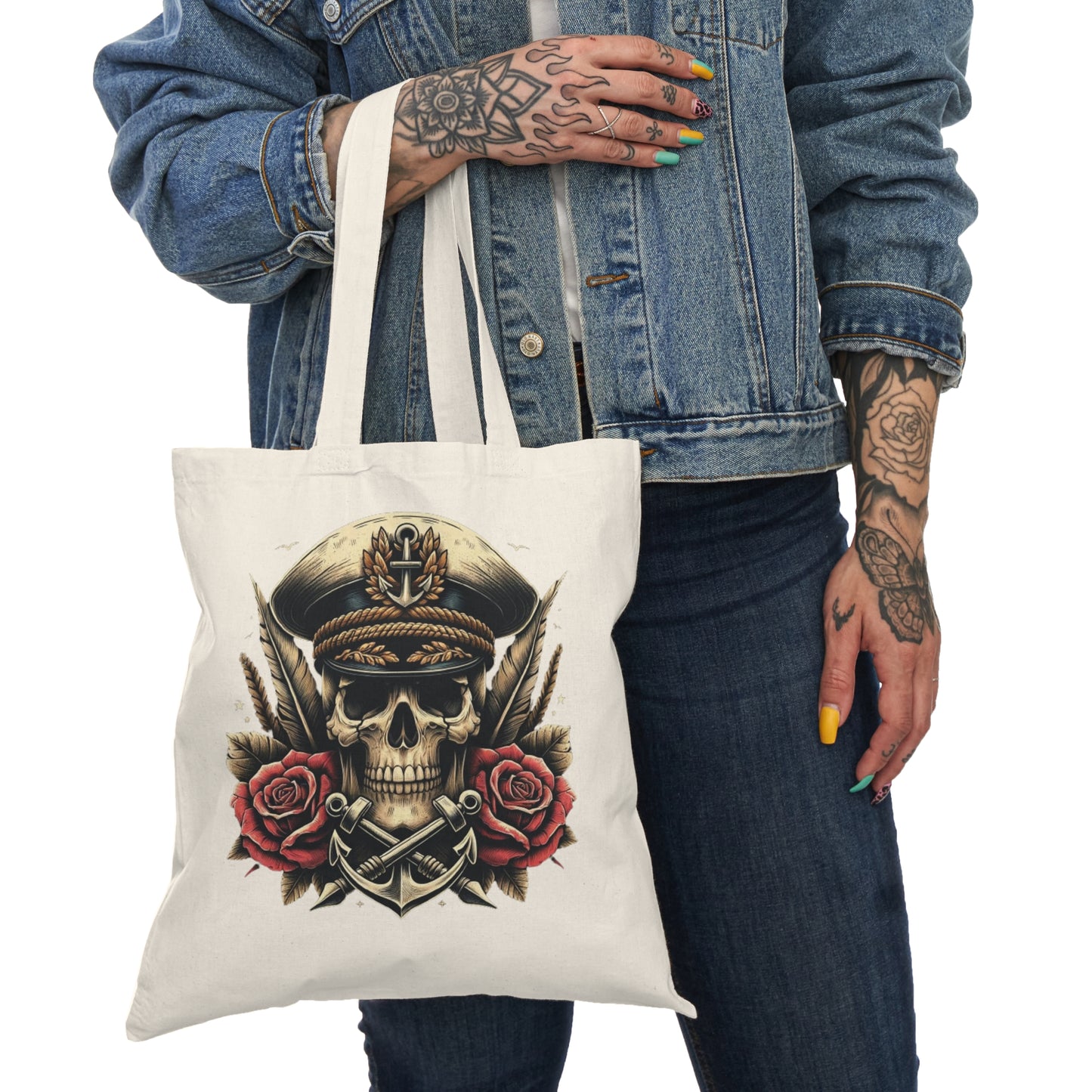 Nautical Rebellion Natural Tote Bag