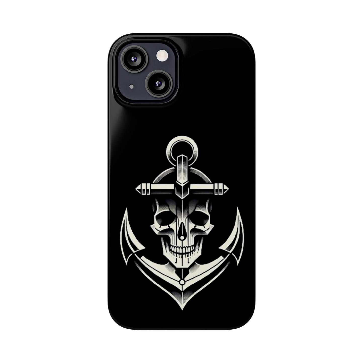 Anchor & Skull Slim Phone Case