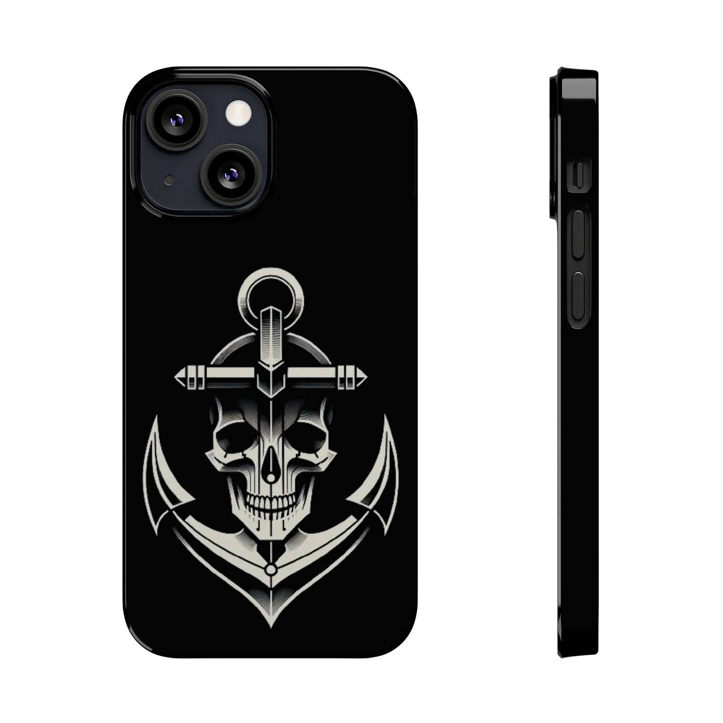 Anchor & Skull Slim Phone Case