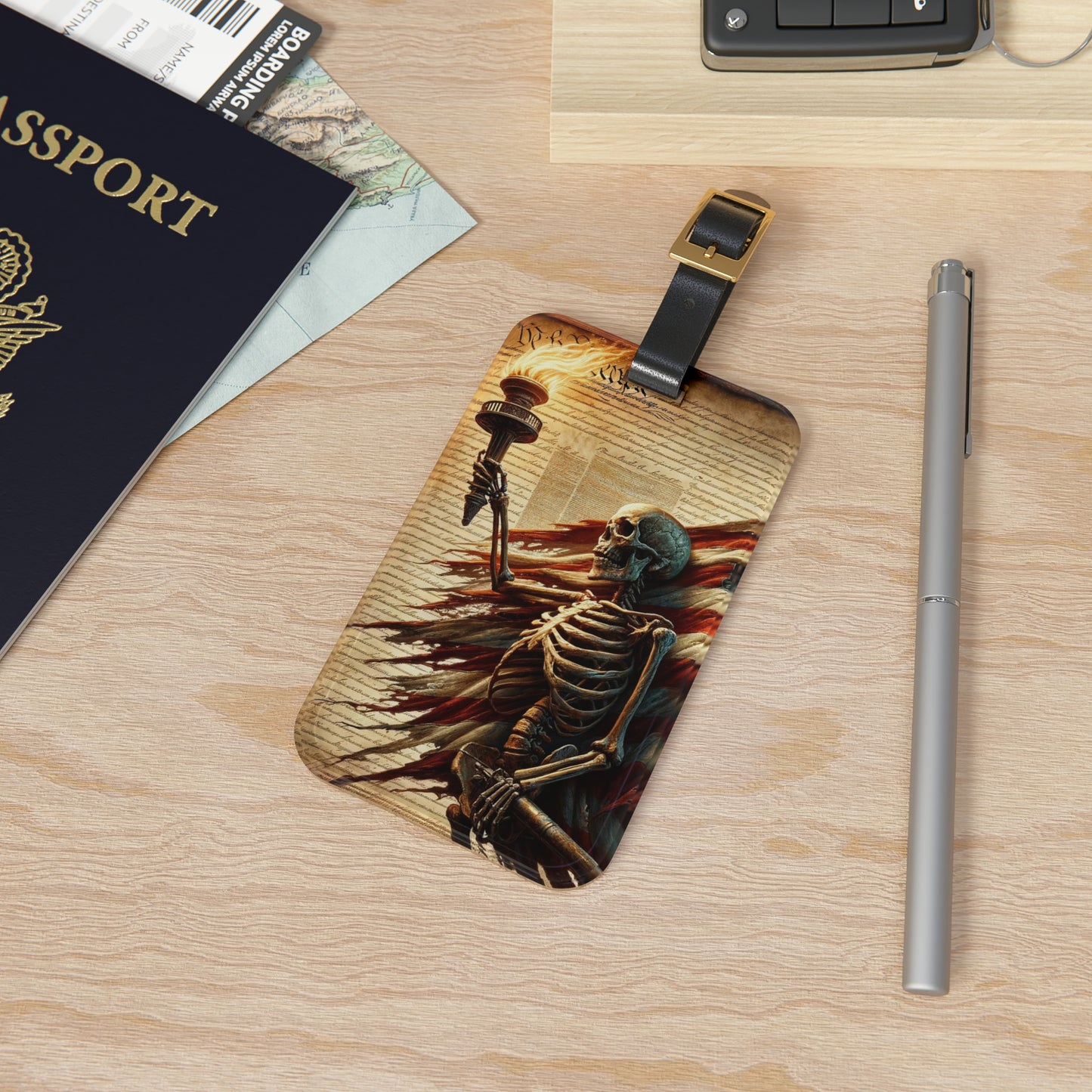 Eternal Torch of Freedom Luggage Tag