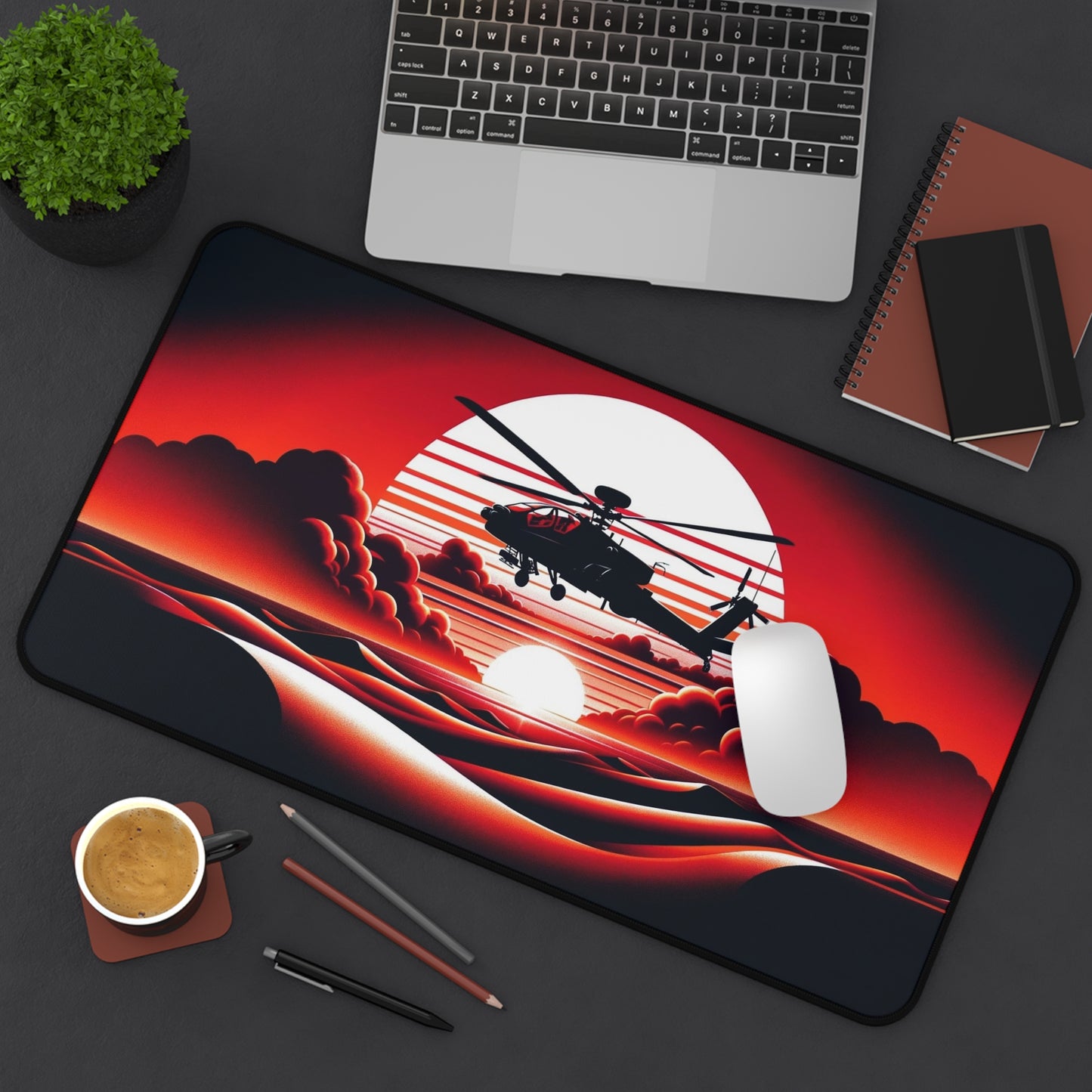 Crimson Flight- Desk Mat