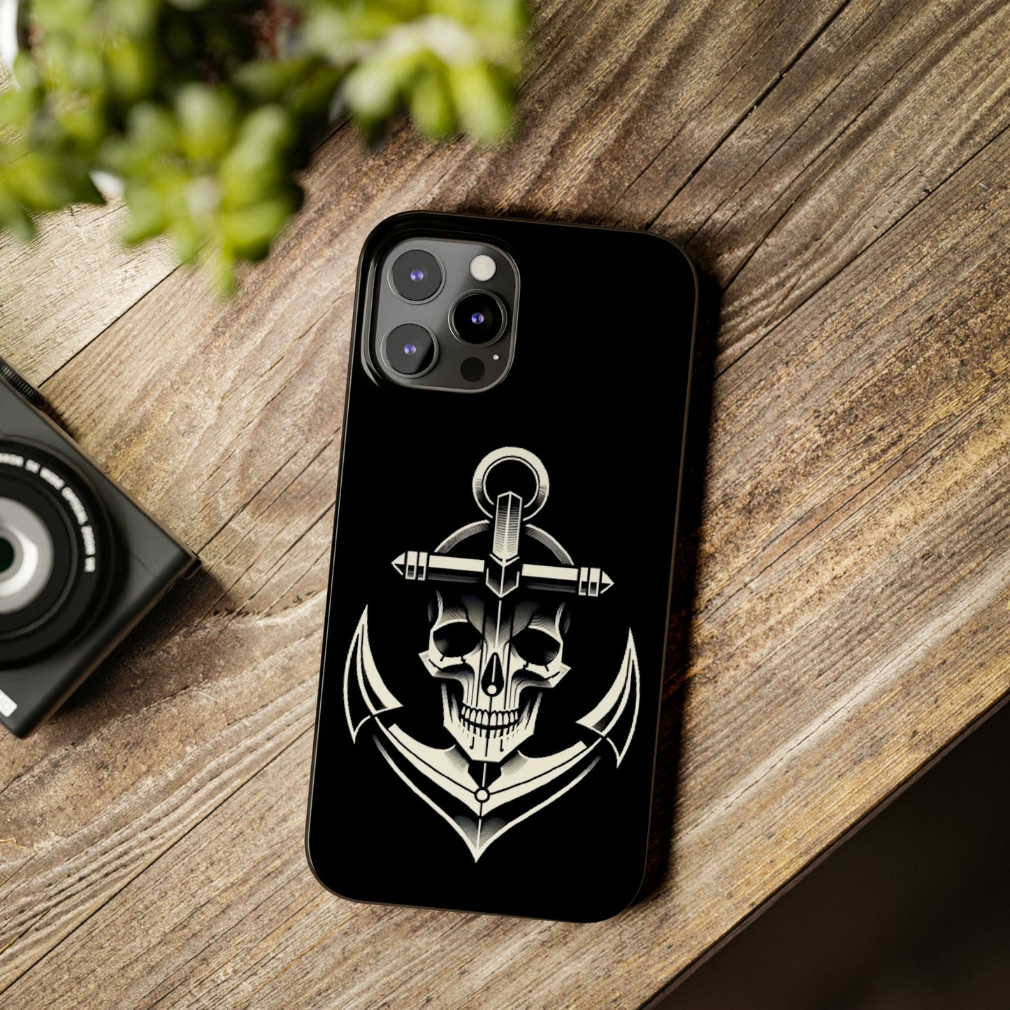 Anchor & Skull Slim Phone Case